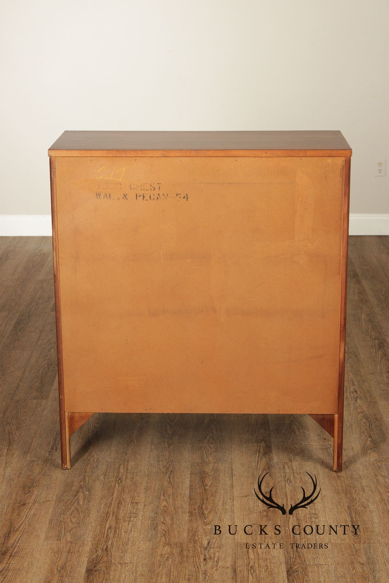 Kent Coffey 'Perspecta' Walnut And Rosewood Tall Chest