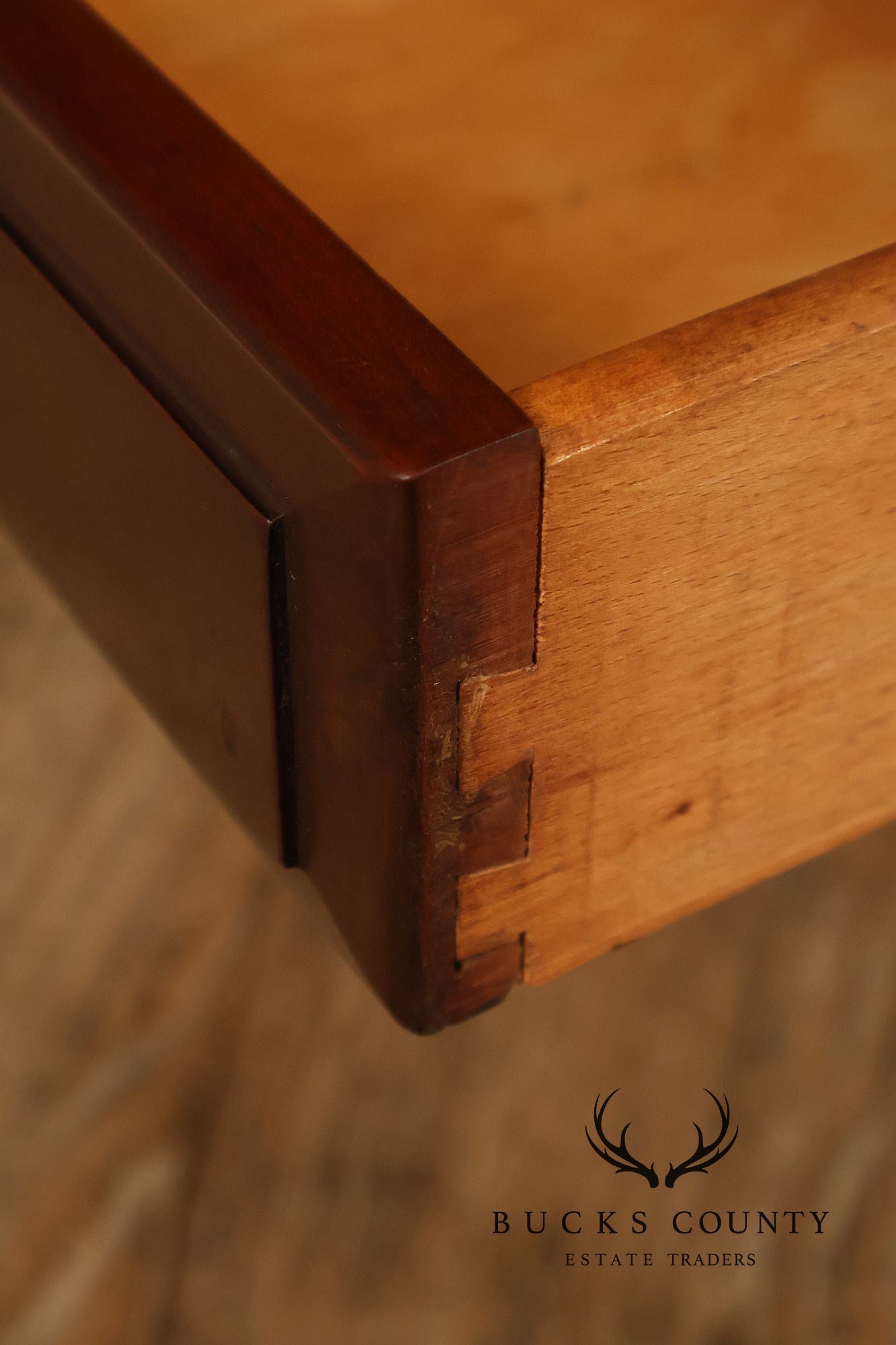 Willett Mid Century Modern Cherry Two Tier Step End Table