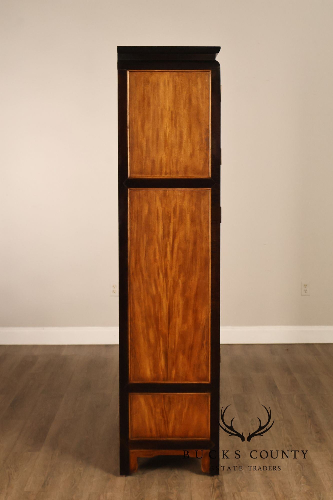 Century Chin Hua Furniture Asian Style Burl Wood Cabinet Armoire