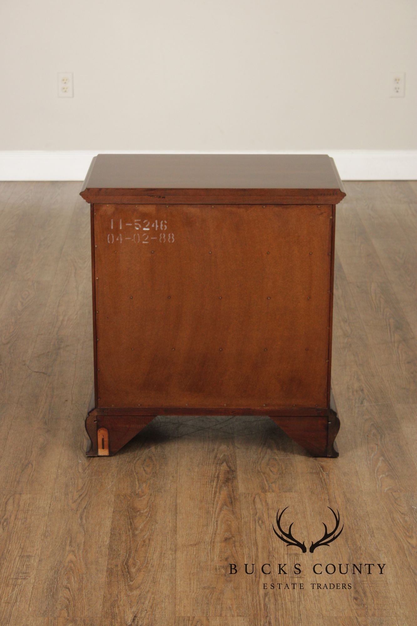 Ethan Allen Georgian Court Pair of Cherry Nightstands Chests