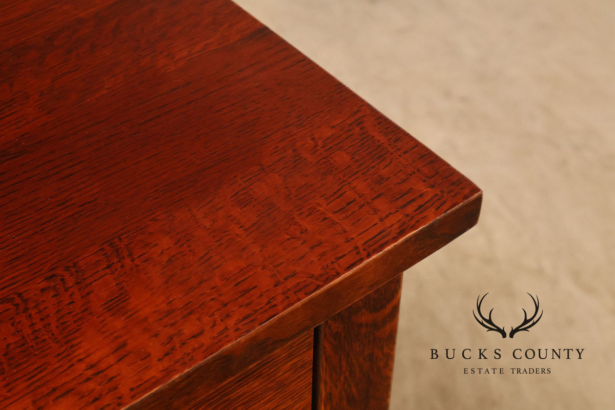 Stickley Mission Collection Oak Spindle Writing Desk
