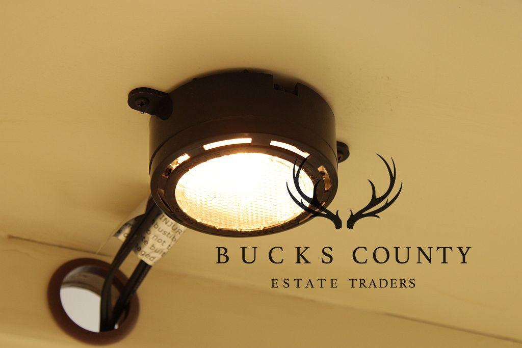 Drexel Heritage Painted Glass Door Display Bookcase Credenza