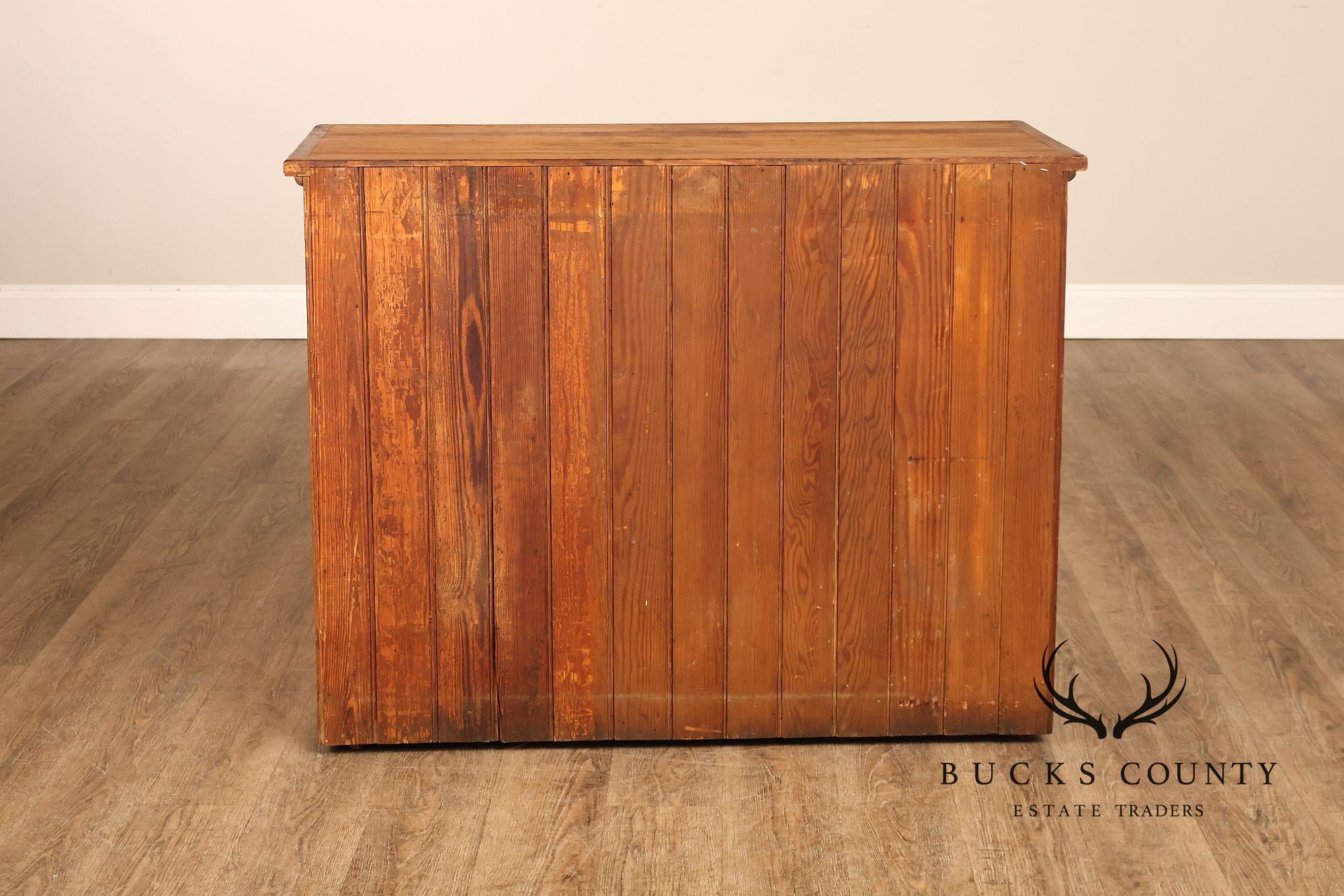 County Style Antique Industrial Baker’s Cabinet