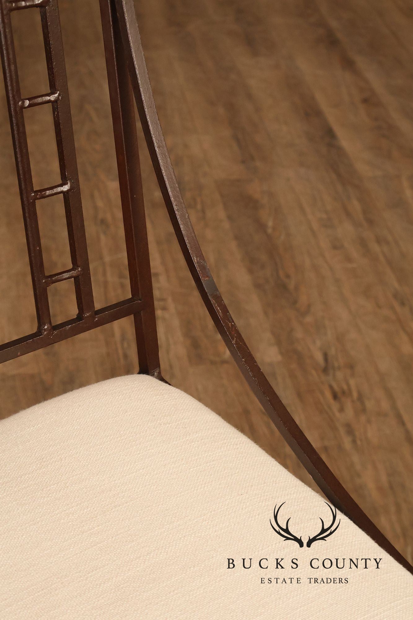 French Art Deco Style Set of Four Counter Stools