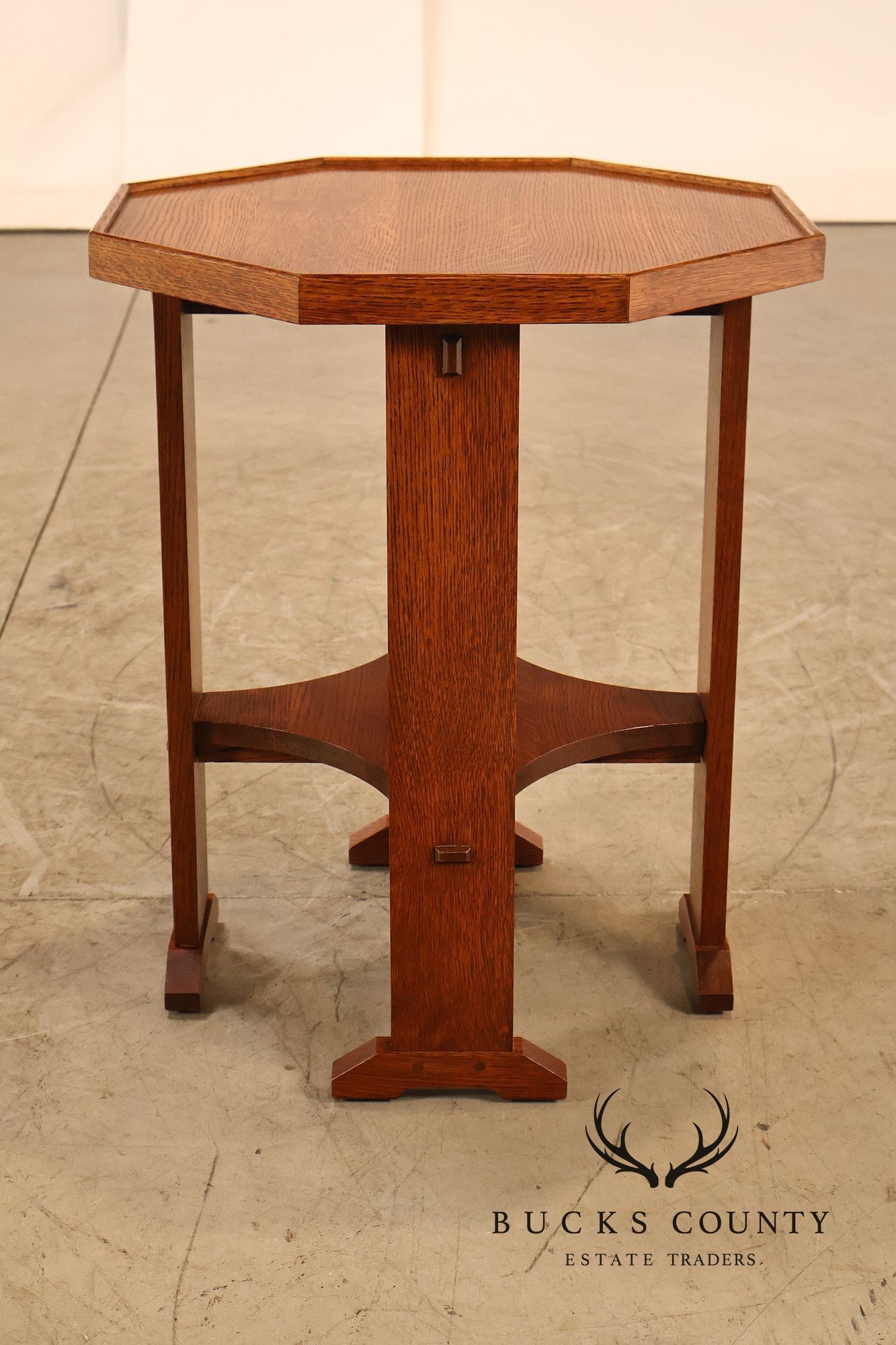 Stickley Mission Collection Oak Octagonal Table