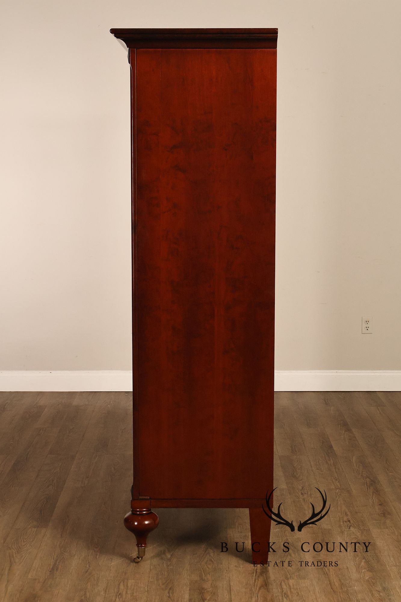 Grange French Louis Philippe Cherry Cane Door Armoire Cabinet