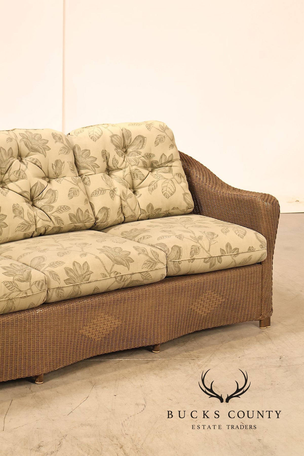 Lloyd Flanders Reflections All-Weather Lloyd Loom Wicker Sofa