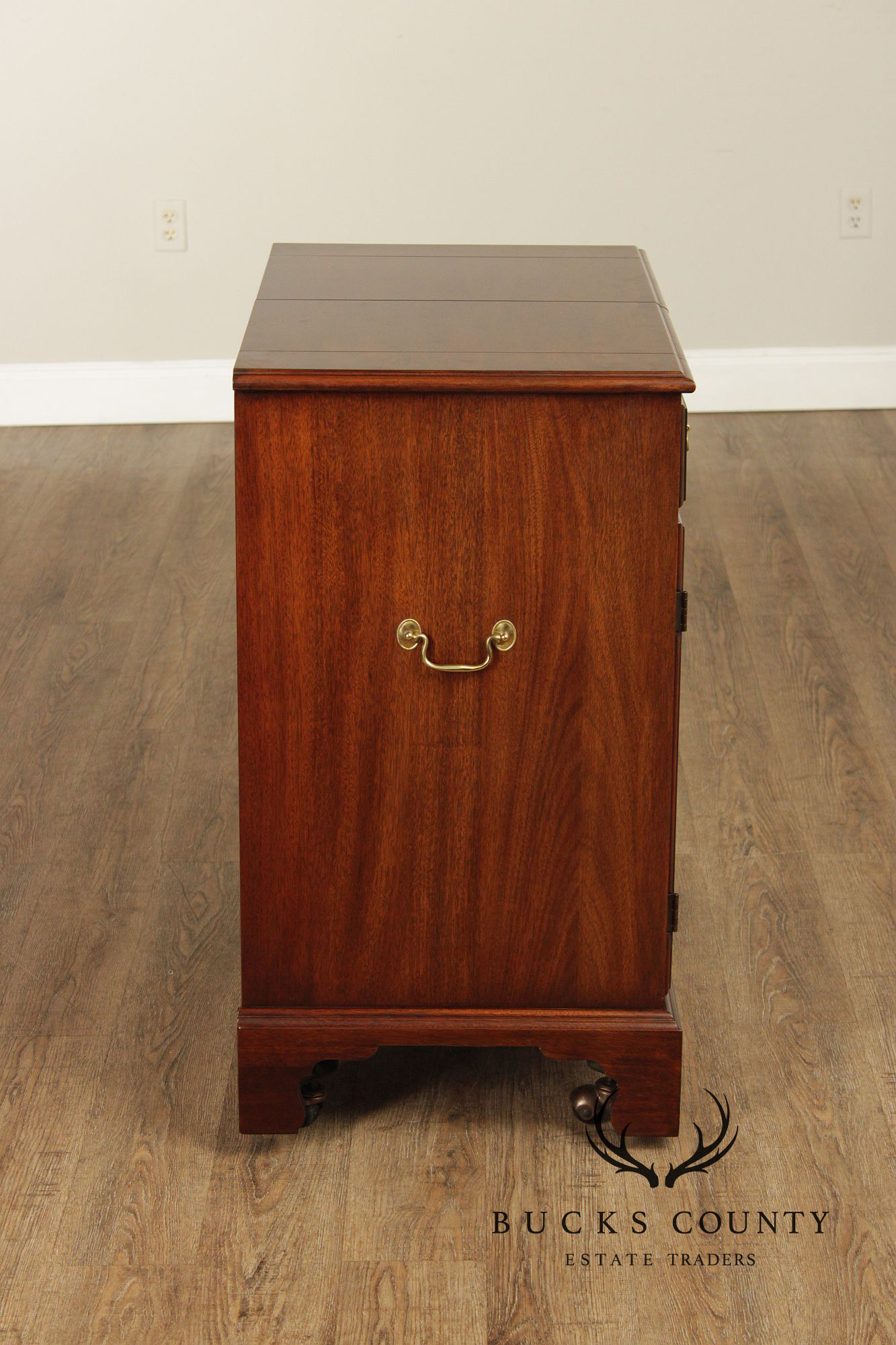 Henkel Harris Georgian Style Mahogany Flip Top Server