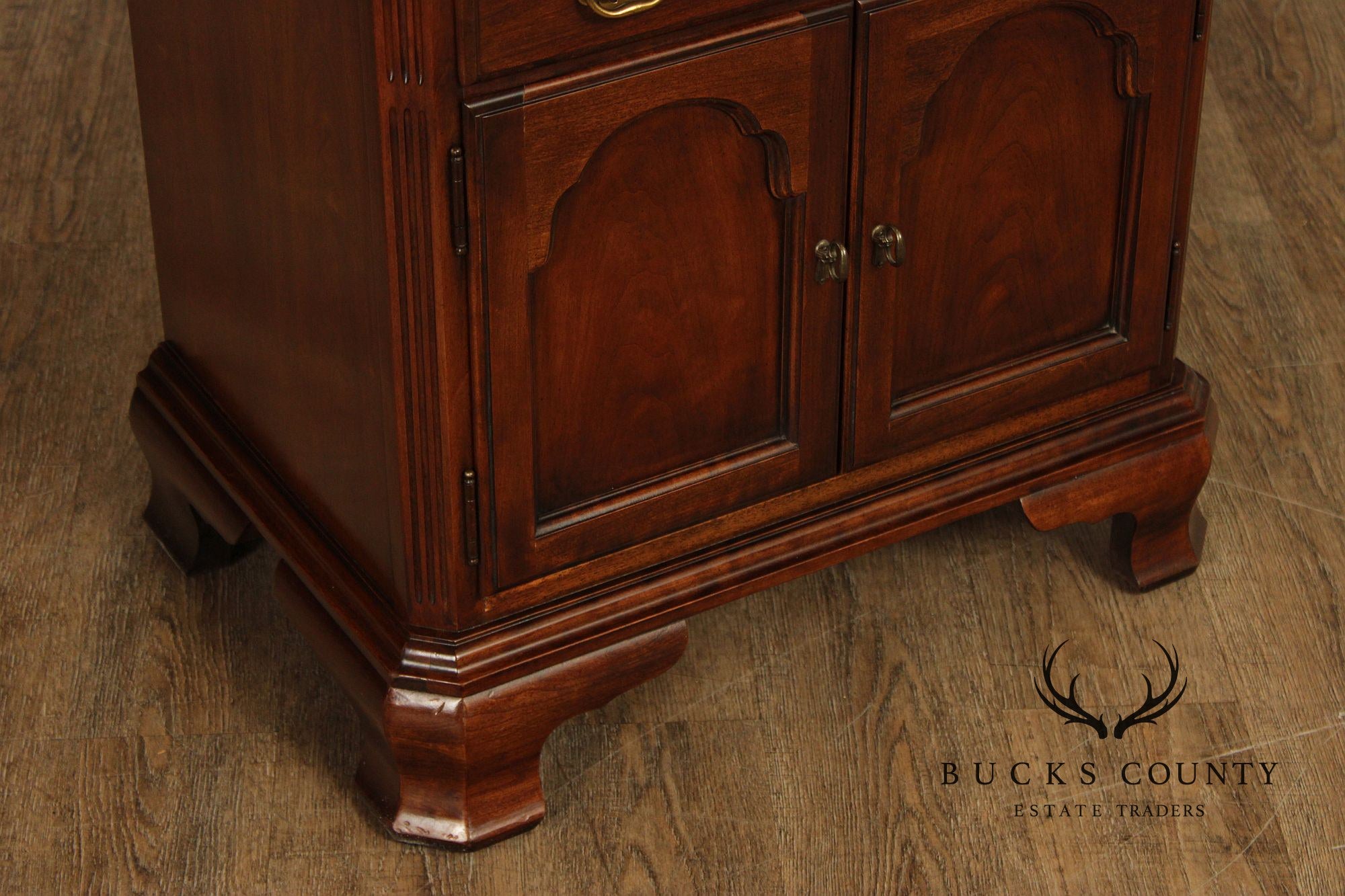 Drexel Cherry Traditional Style Pair Of Nightstands
