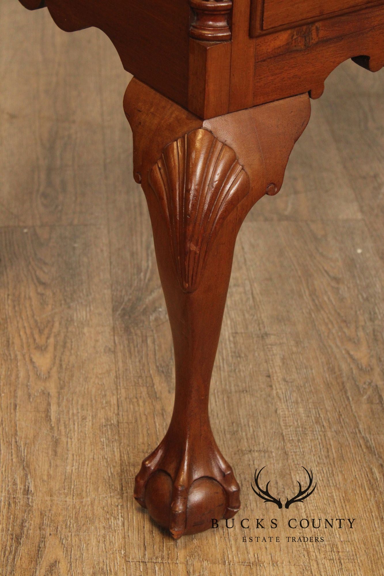 Antique Philadelphia Chippendale Style Mahogany Lowboy