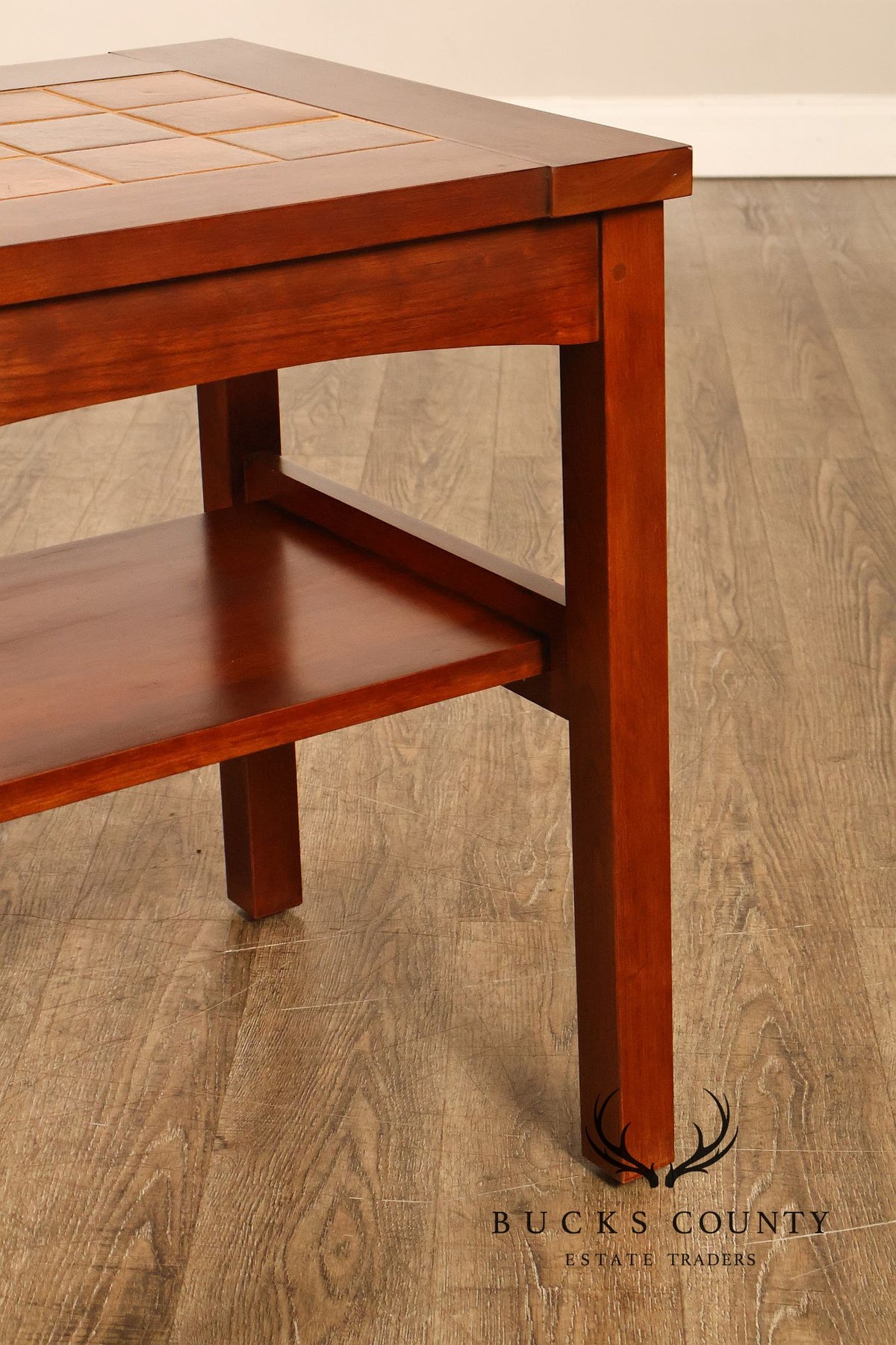 Stickley Mission Collection Tile Top Cherry End Table