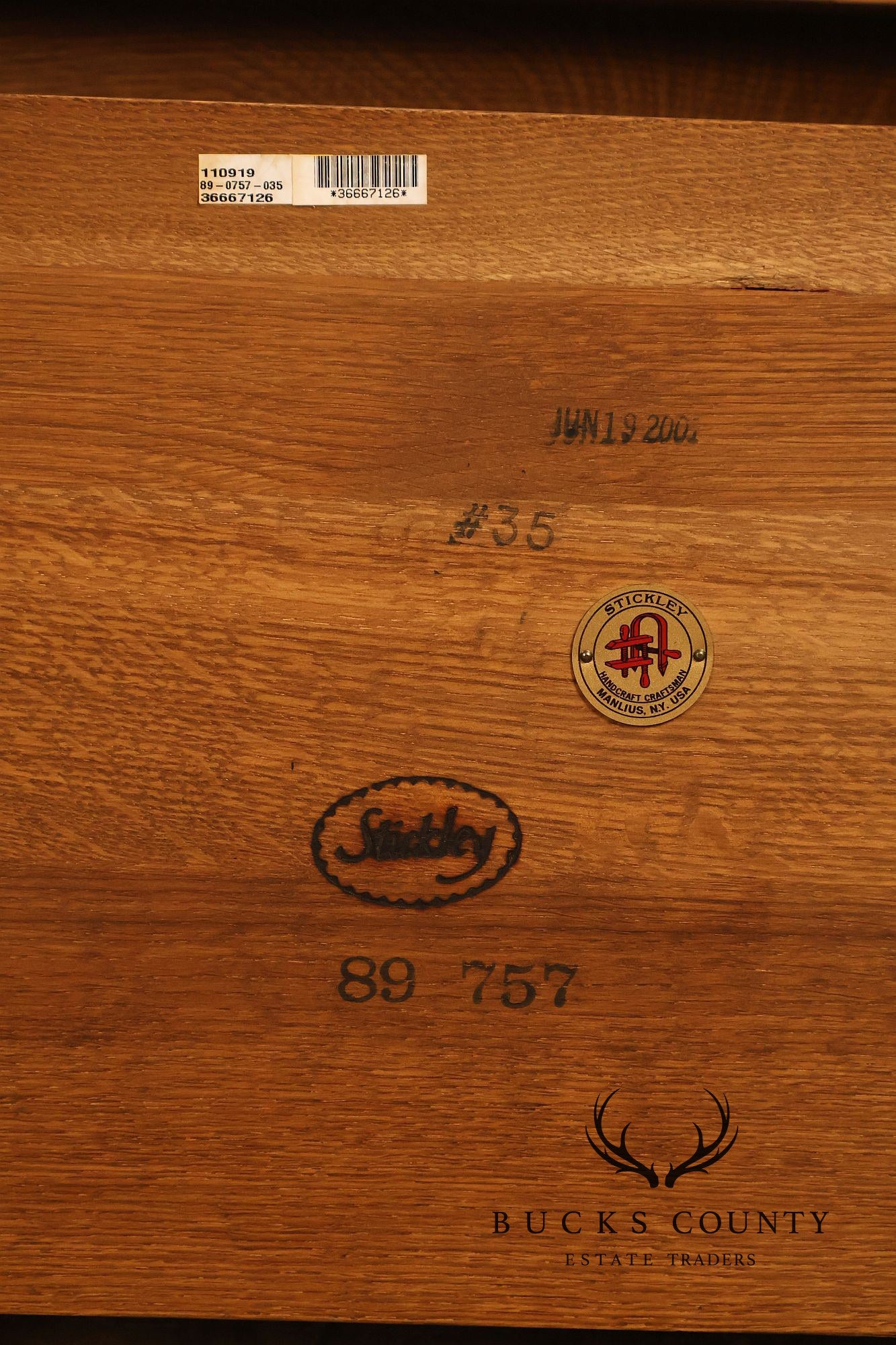 Stickley Mission Collection Oak Spindle Coffee Table