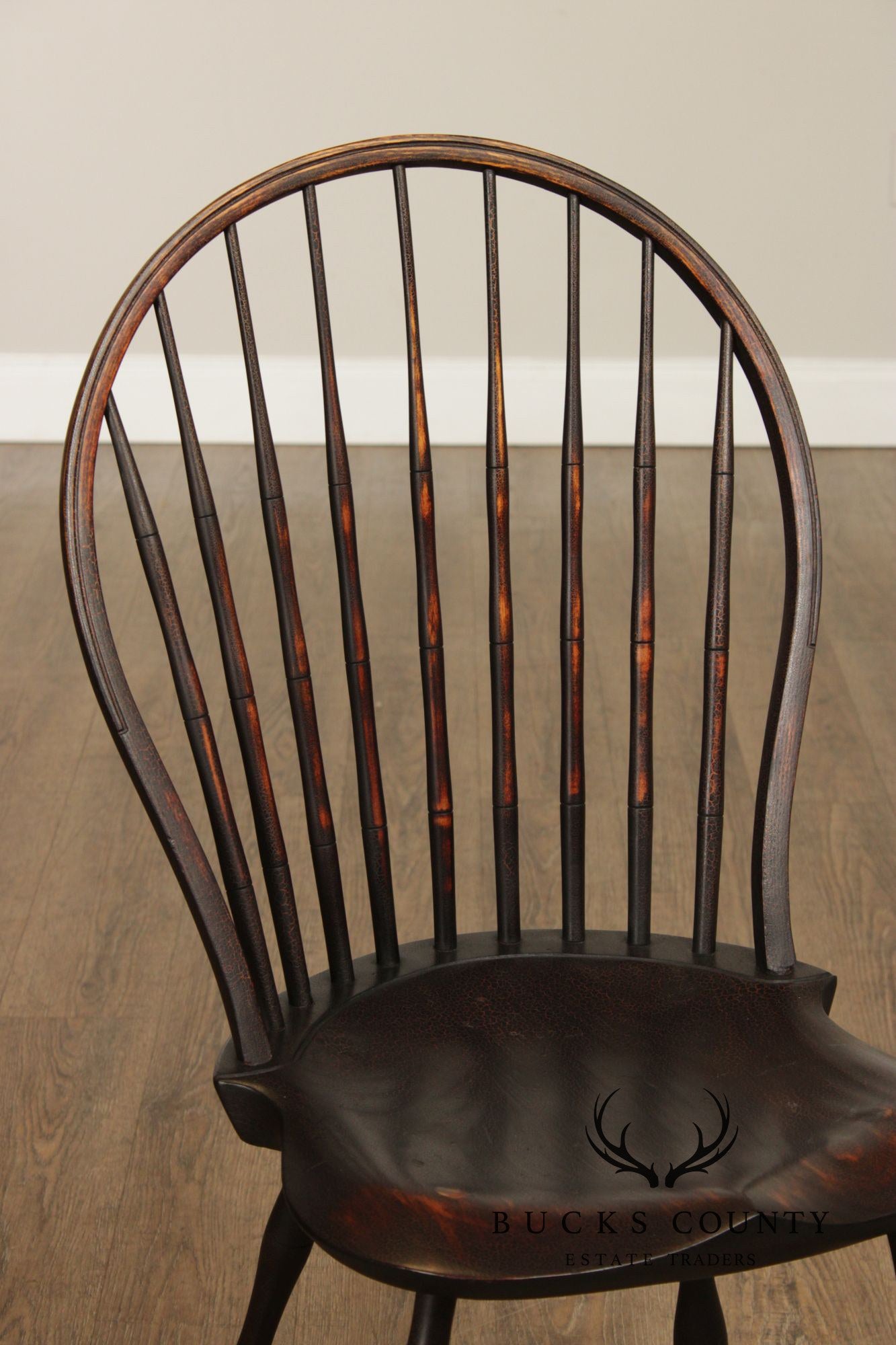 D.R. Dimes Distress Painted Windsor Side Chair