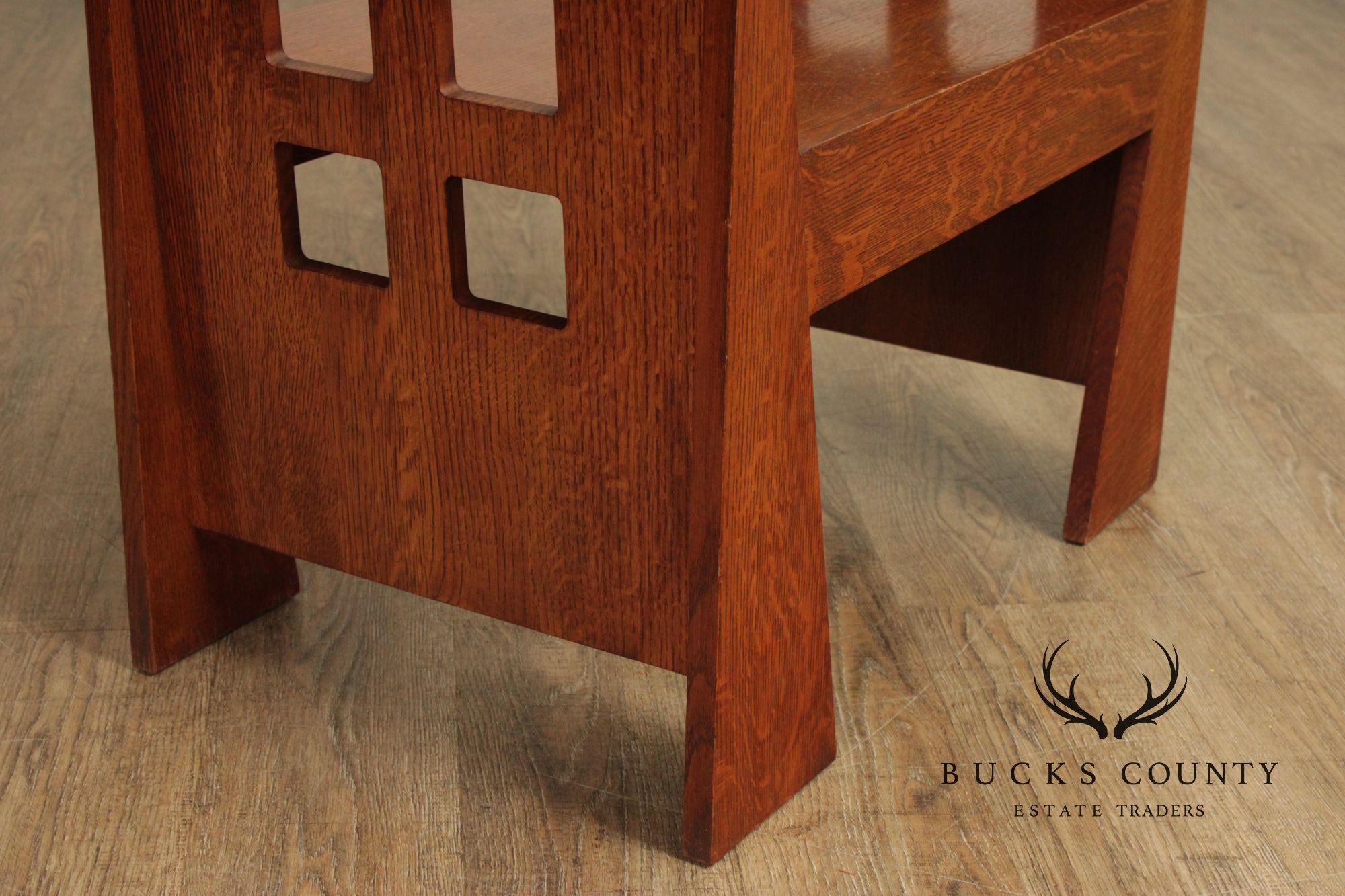 Stickley Mission Collection Oak Limbert Cafe Bench