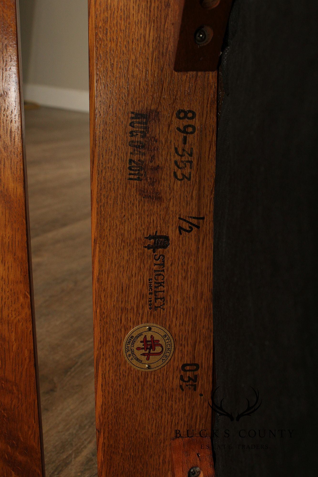 Stickley Mission Collection Harvey Ellis Inlaid Oak Rocker