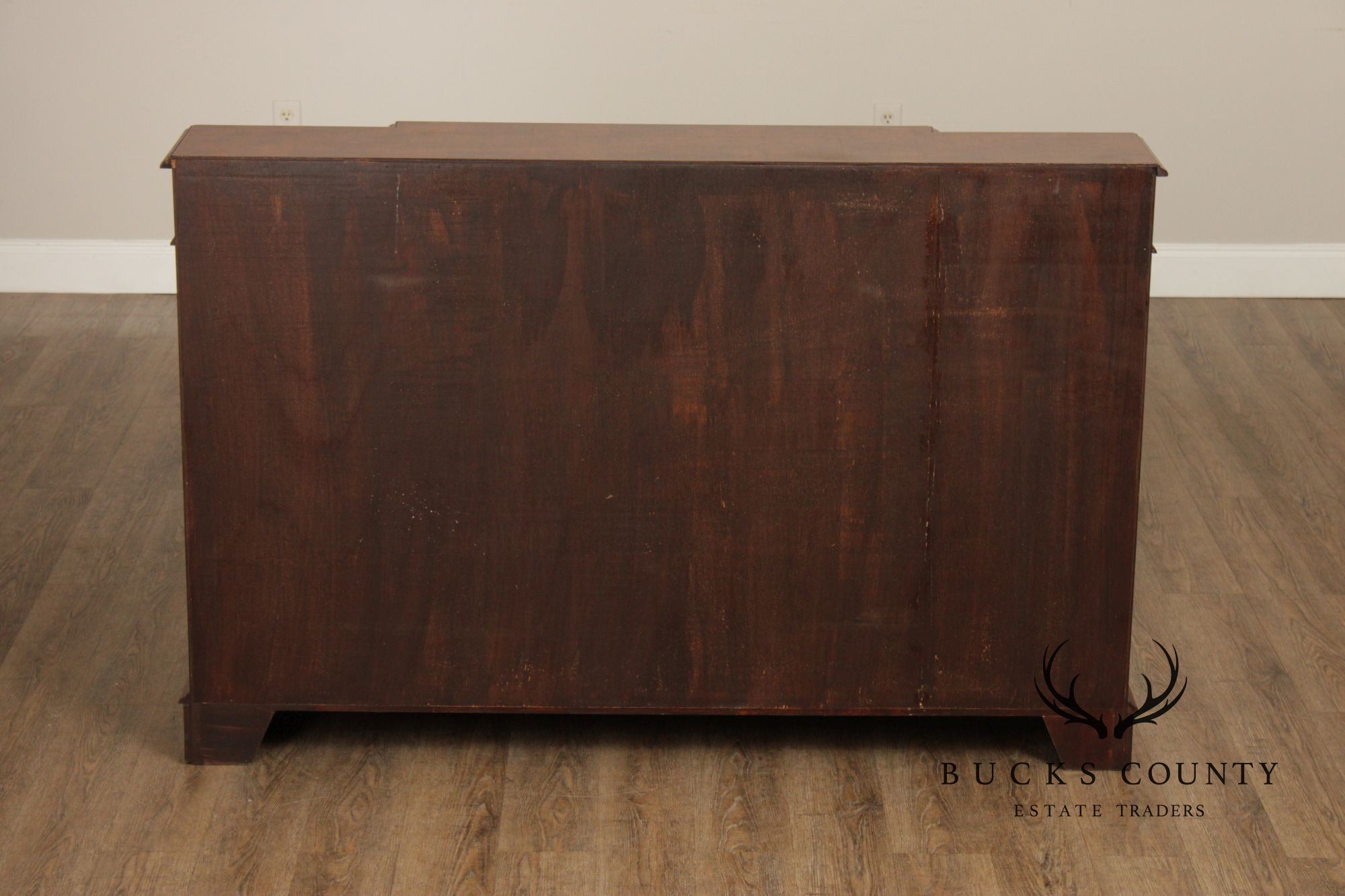 Quality Pair Of English Walnut Open Bookcases