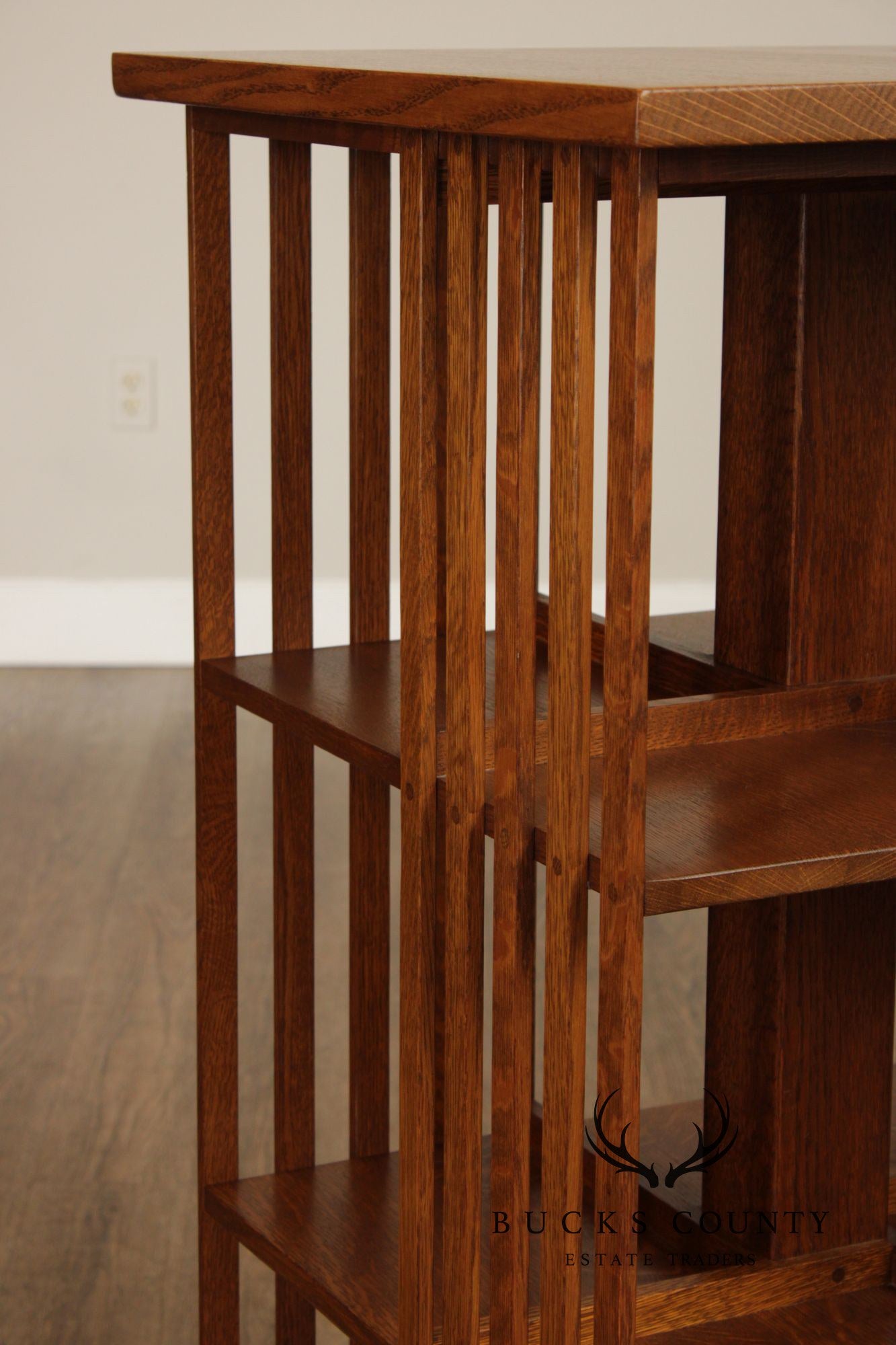 Stickley Mission Collection Oak Revolving Bookcase
