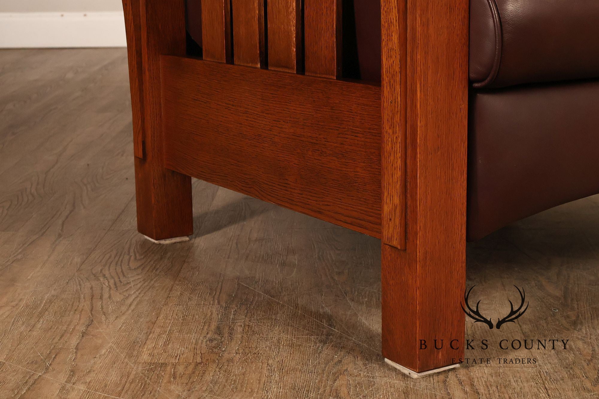 Stickley Mission Collection Pair Of Oak Bow Arm Morris Chair Recliners