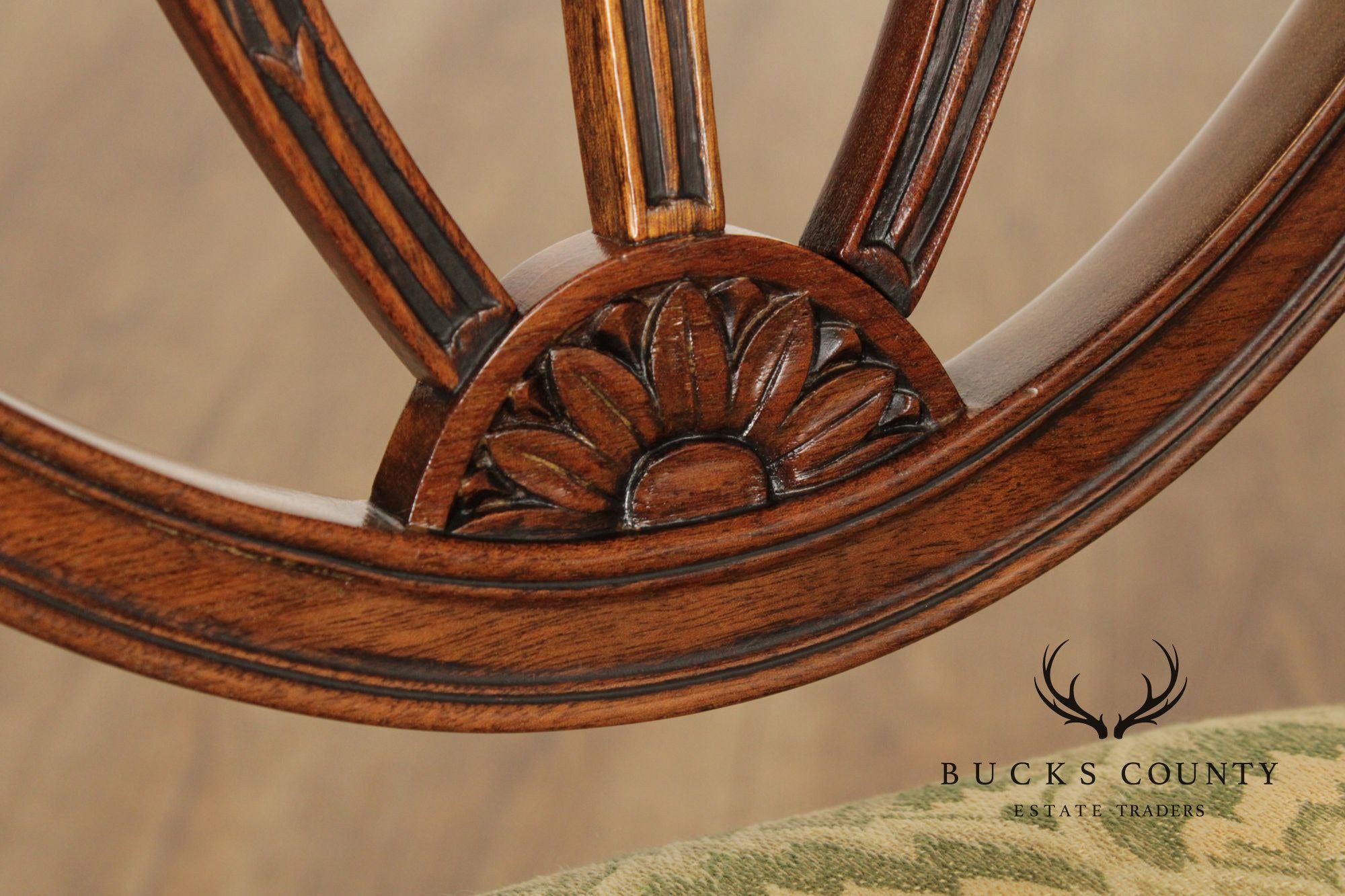 Hepplewhite Style Pair of Mahogany Armchairs