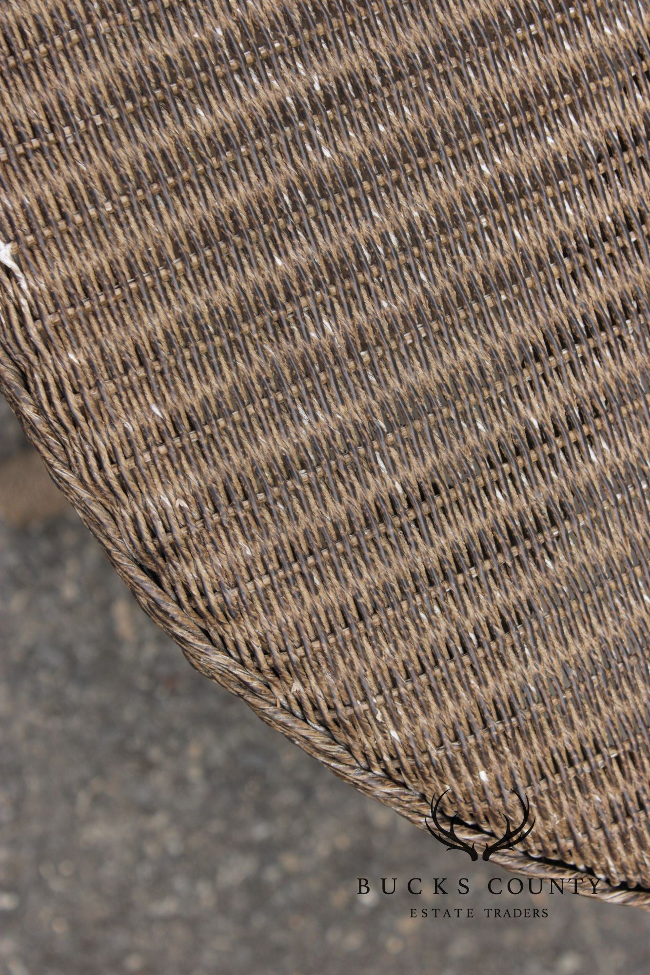 Lloyd Loom Outdoor Patio Wicker Side Table