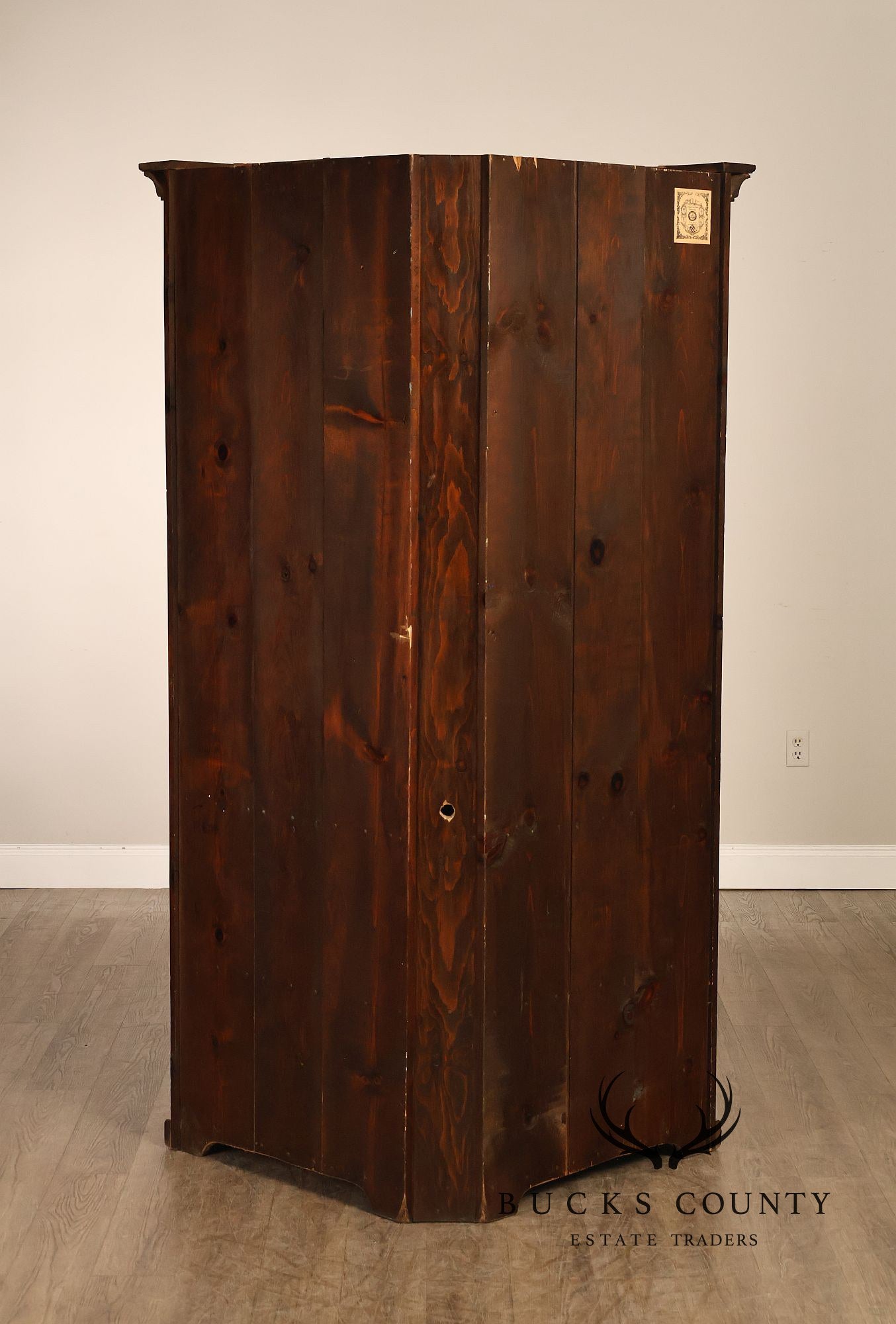 Stephen Von Hohen Farmhouse Pine Corner Cupboard