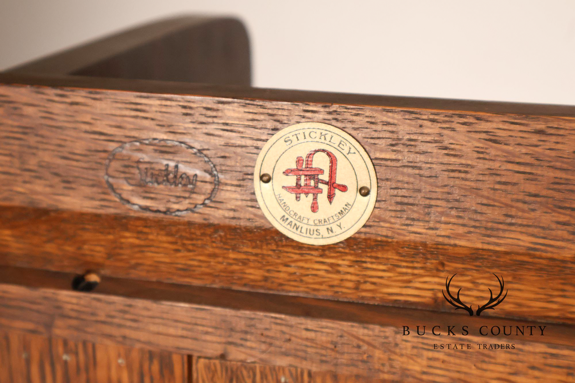 Stickley Mission Collection Oak Open Bookcase