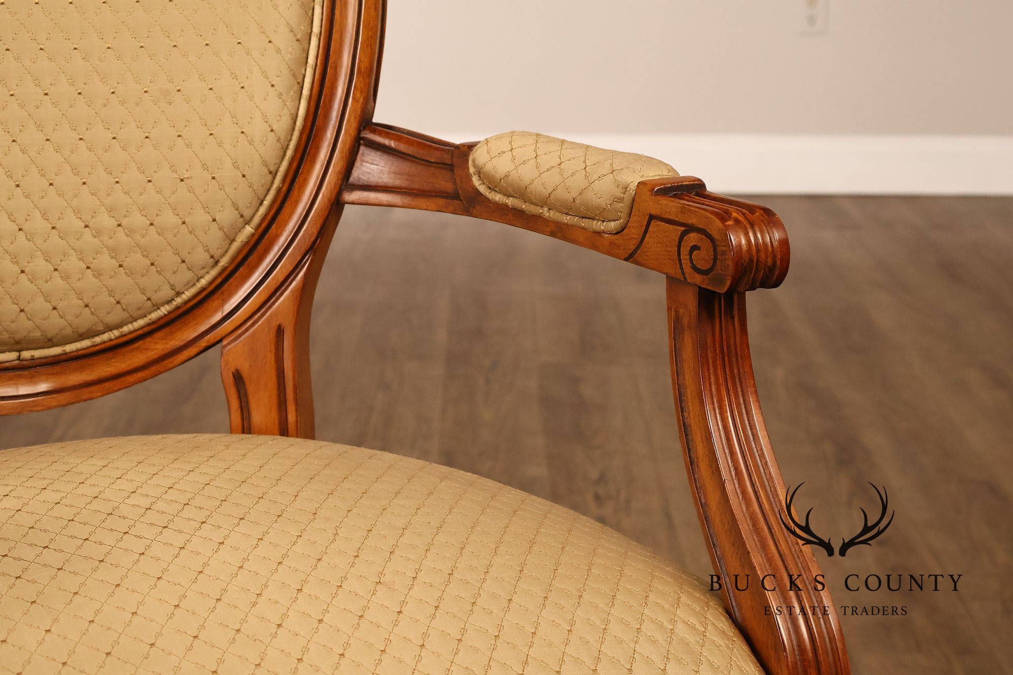 Stickley Louis XVI Directore Style Set Of Six Cherry Dining Chairs