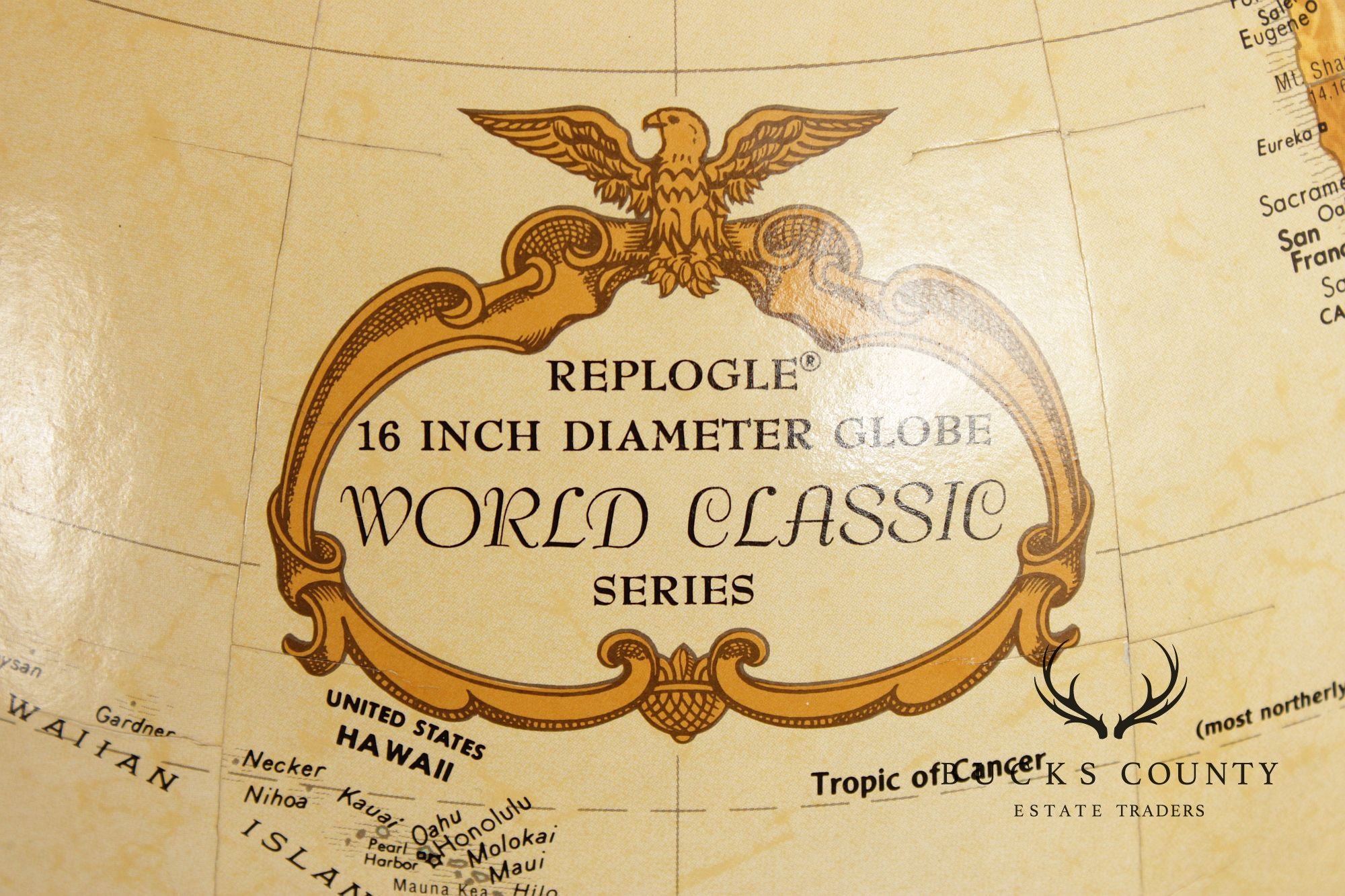 Replogle Standing Floor Globe in Mahogany Stand
