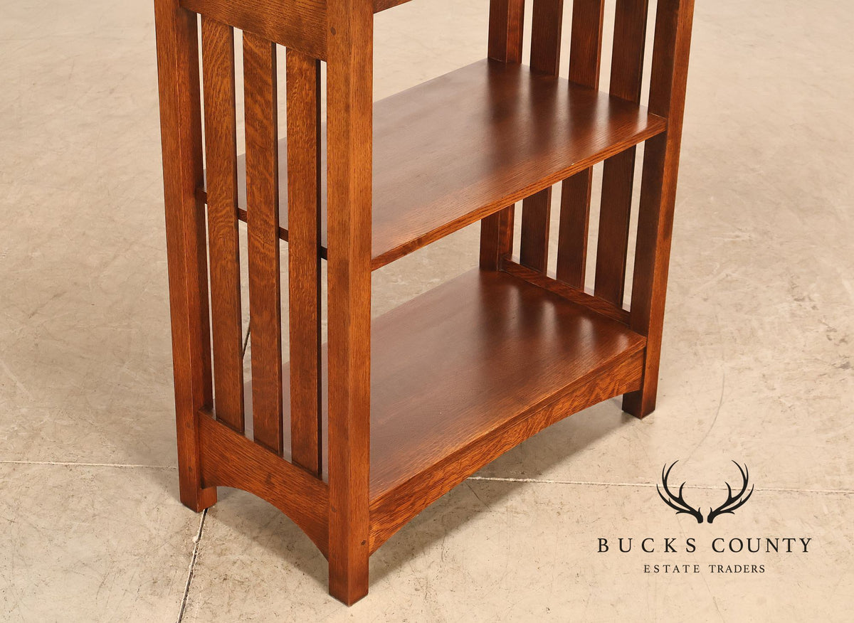 Stickley Mission Collection Oak Open Bookcase