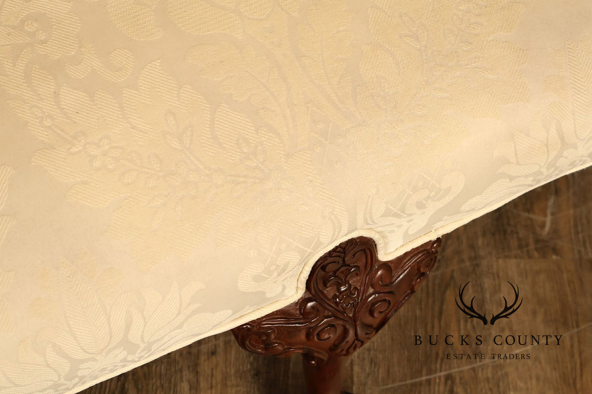 Southwood Chippendale Style Carved Frame Settee