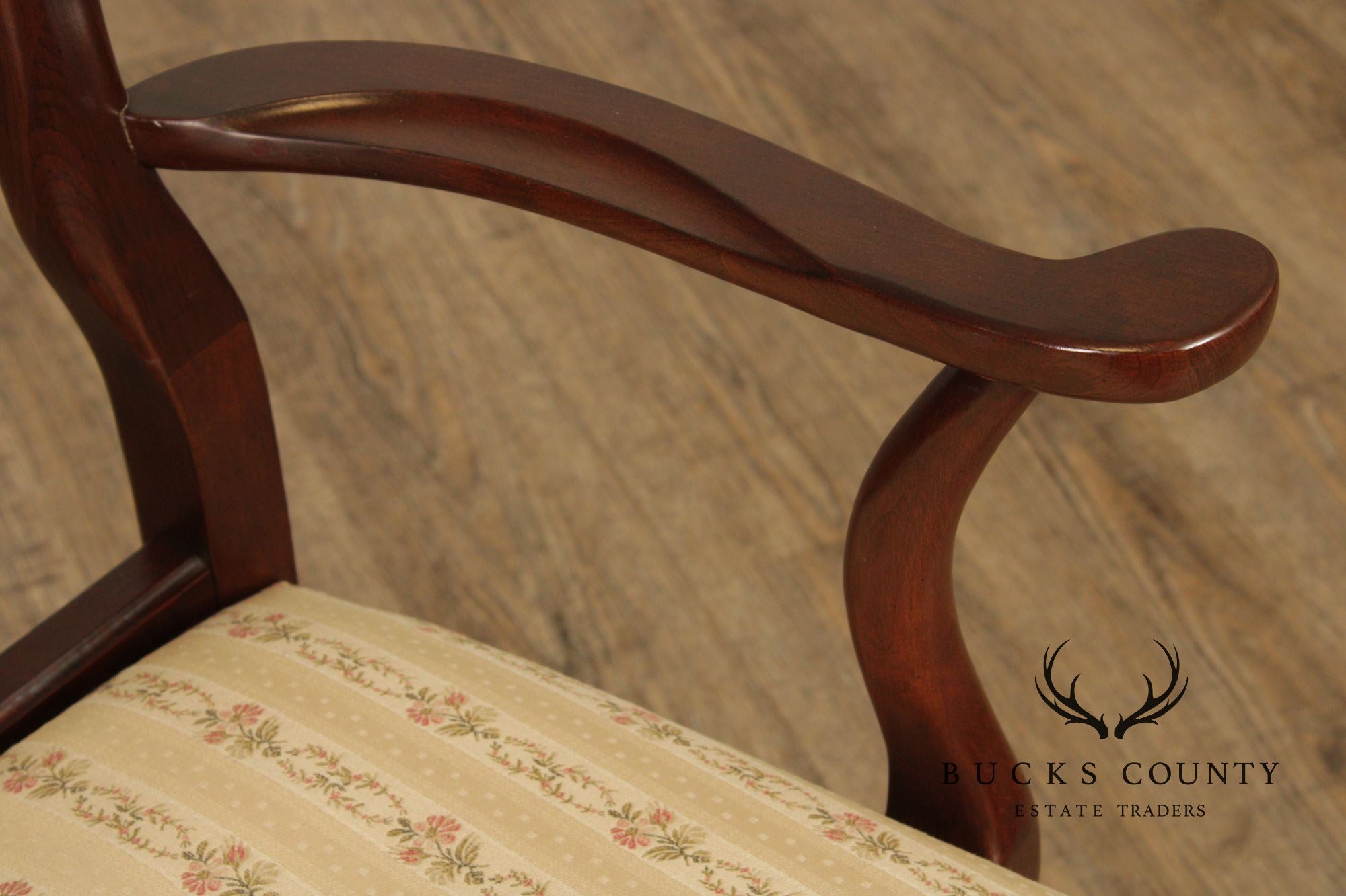Ethan Allen 'Georgian Court' Set of Six Cherry Dining Chairs