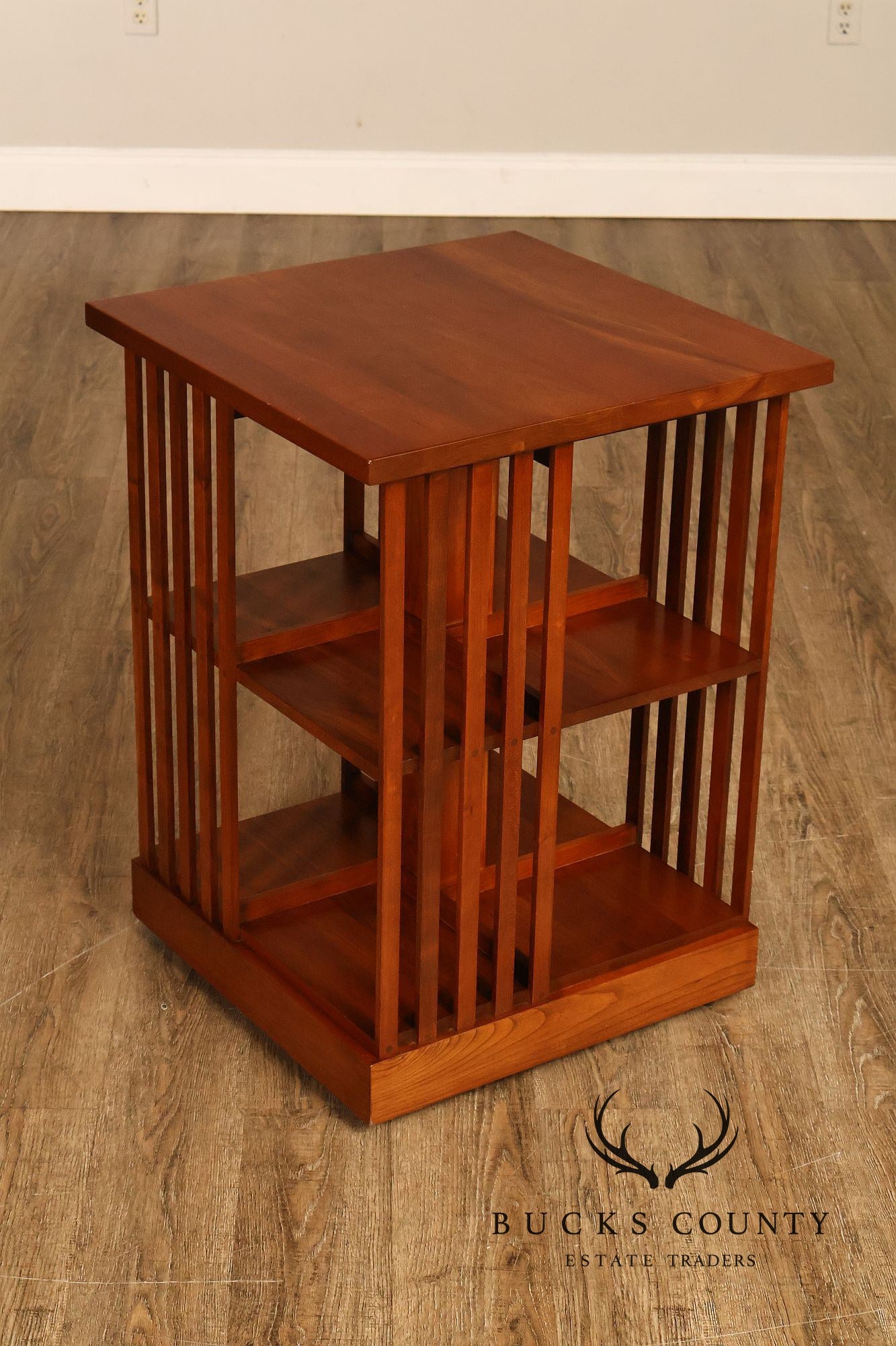 Stickley Mission Collection Harvey Ellis Cherry Revolving Bookcase