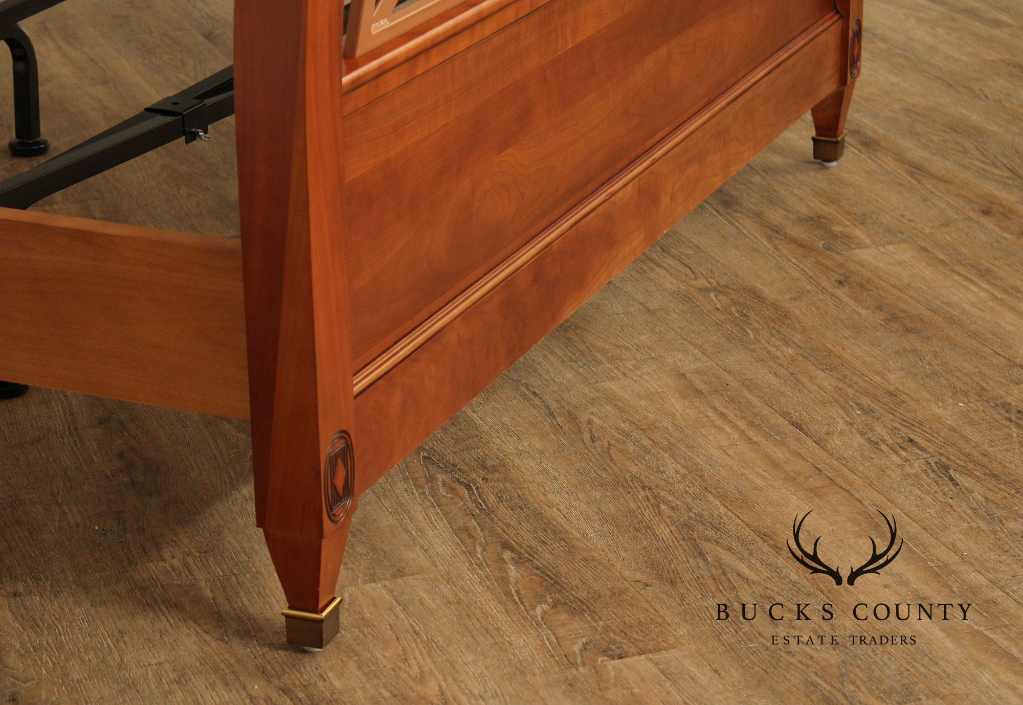 Harden Directoire Style Cherry Sleigh Queen Bed