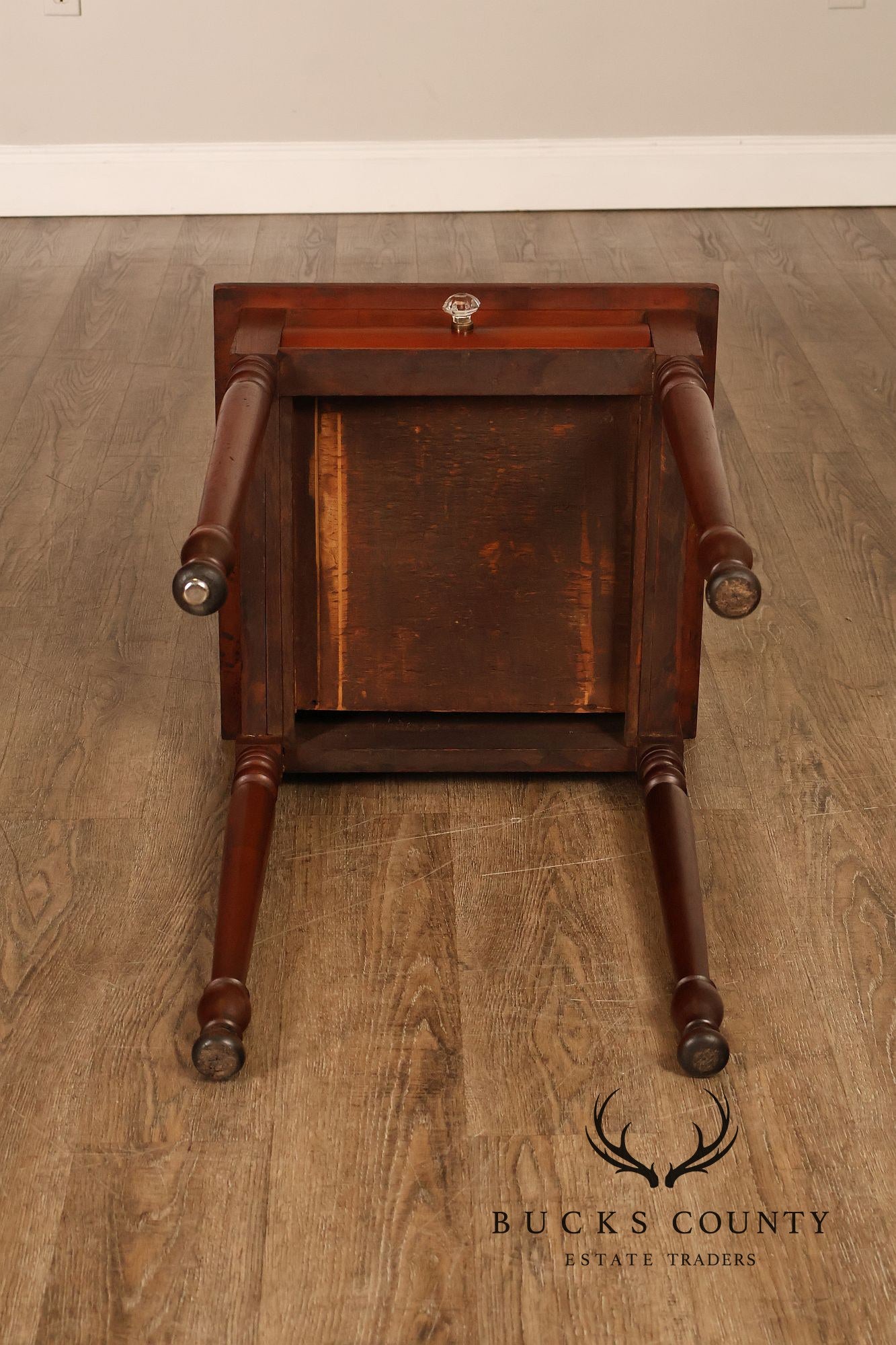 Antique American Empire Poplar Work Table