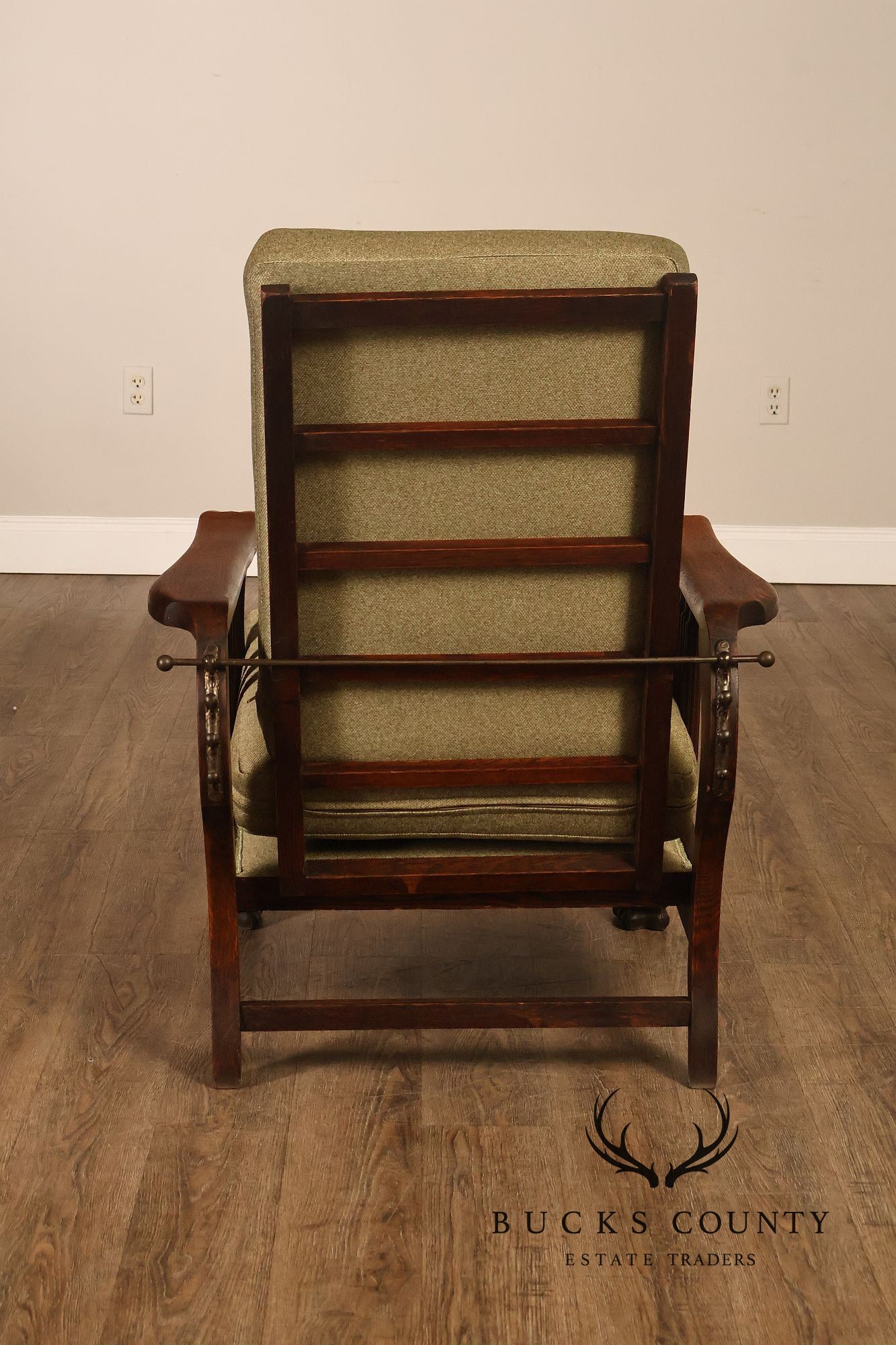 Antique Victorian Oak Morris Reclining Chair