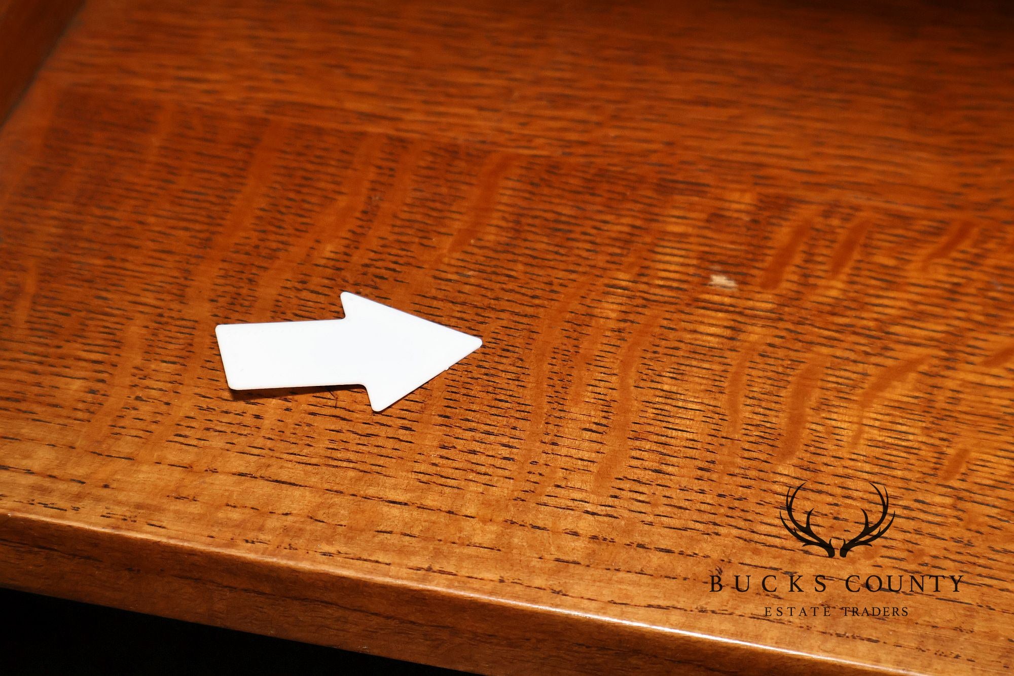 Stickley Mission Collection Oak Tile Top Coffee Table