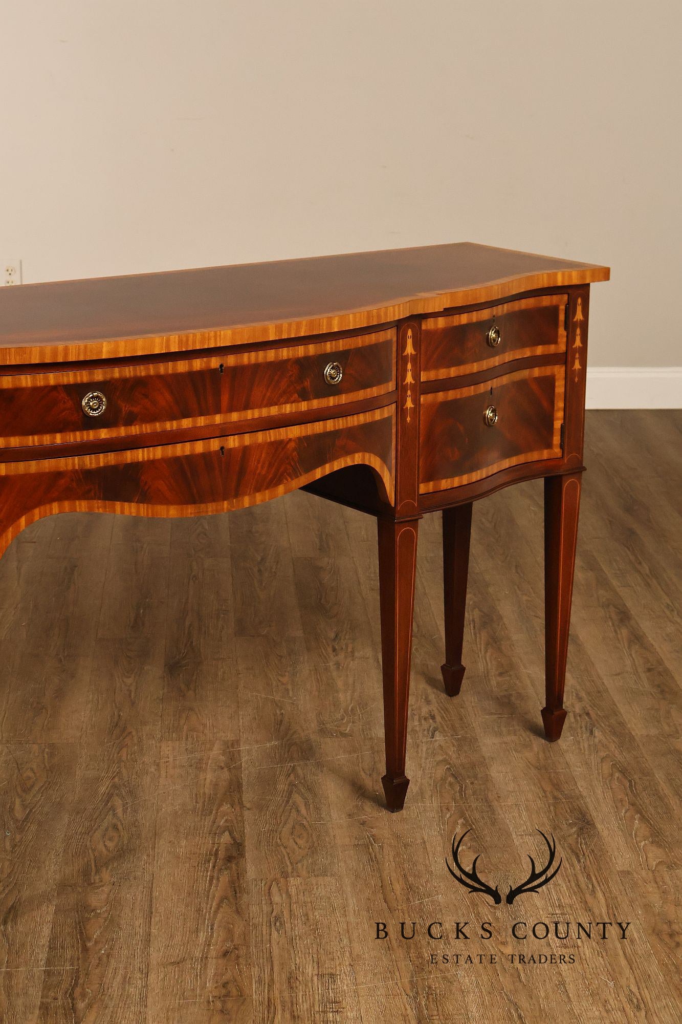 Karges Federal Style Inlaid Mahogany Sideboard