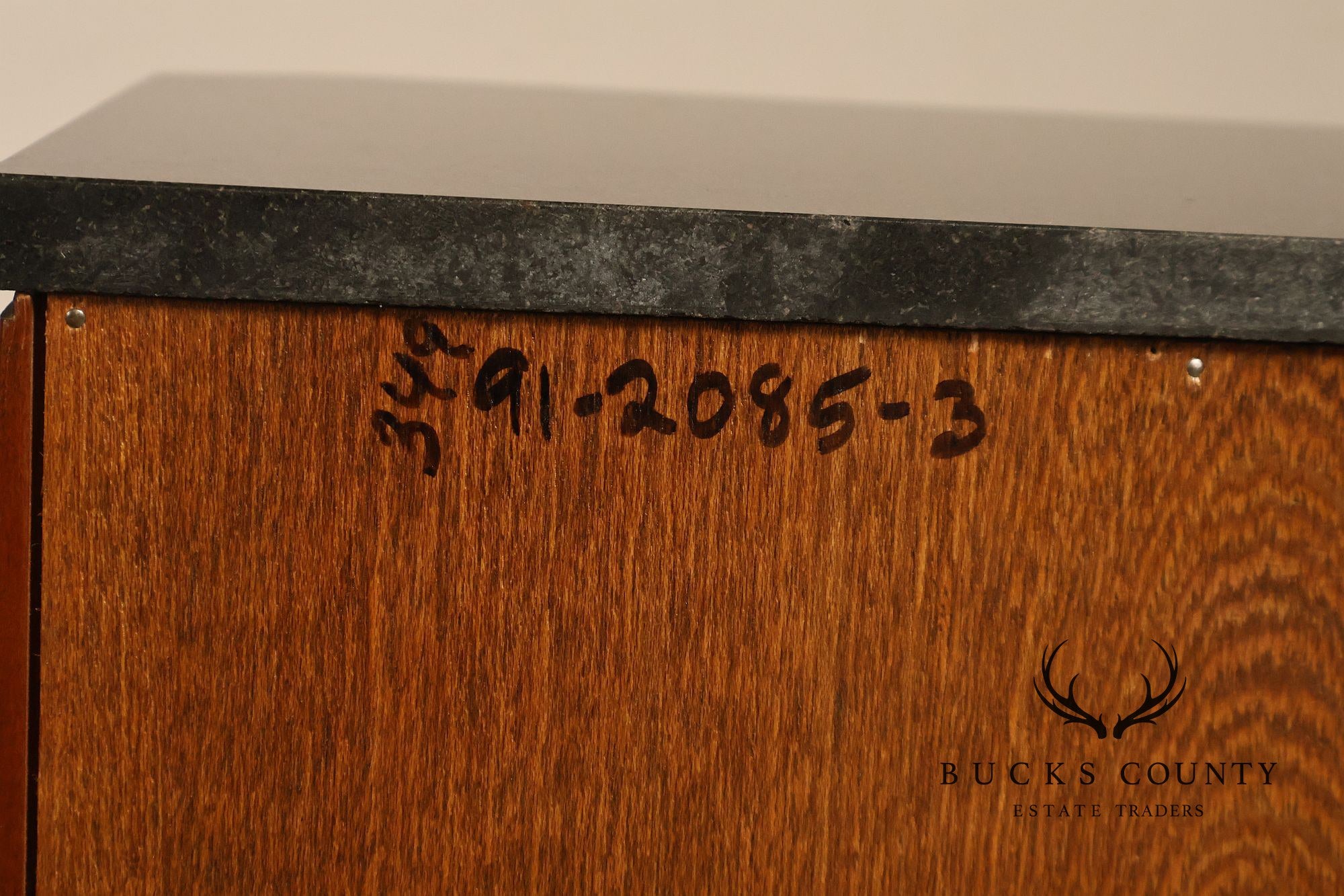 Stickley 21st Century Collection Pair of Granite Top Cherry Nightstands