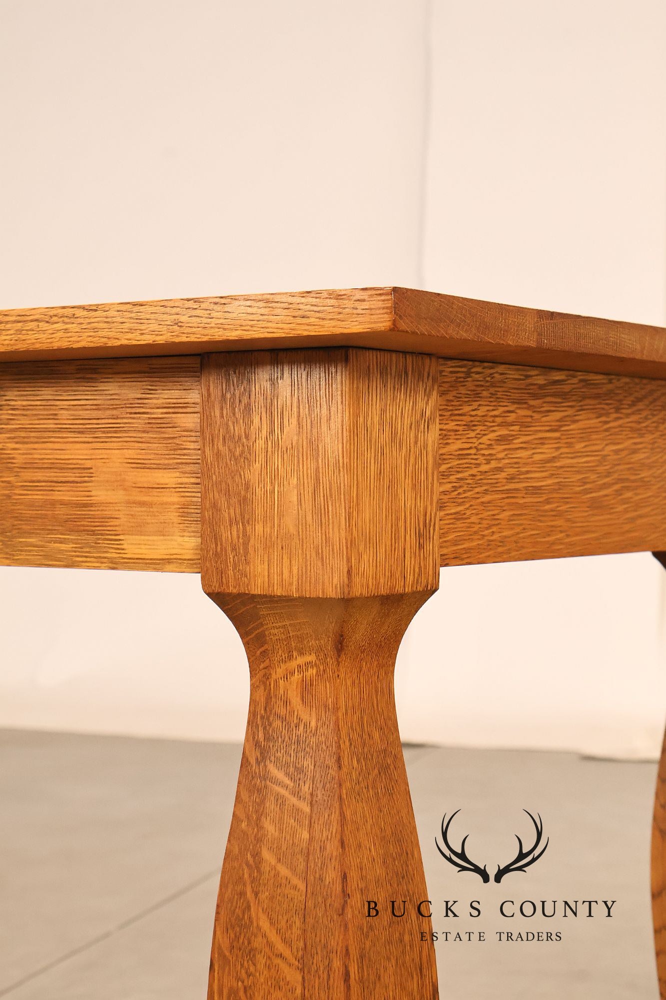 Empire Style Antique Oak Library Table