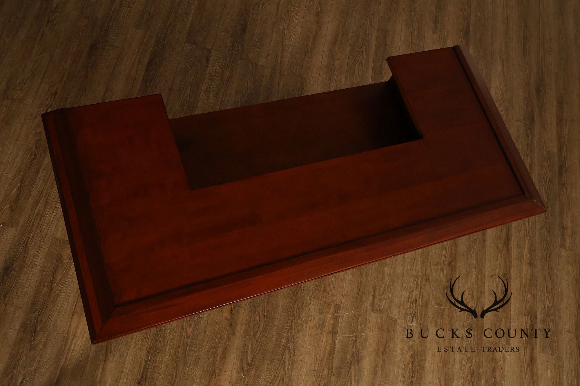 Traditional Home Bar With Wine Storage And Two Bar Stools
