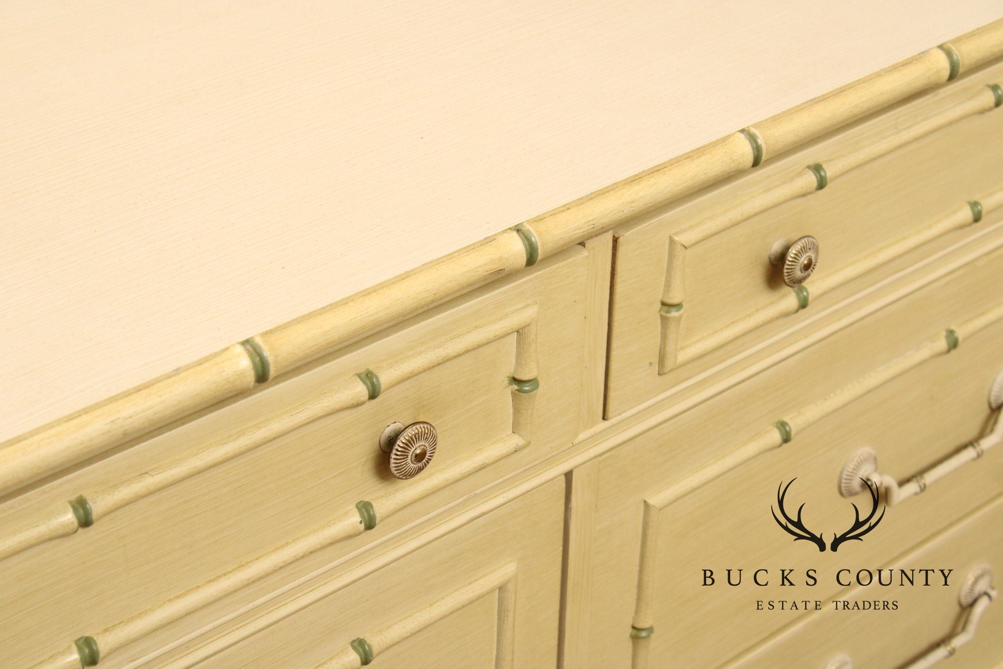 Thomasville Vintage Faux Bamboo Chest of Drawers