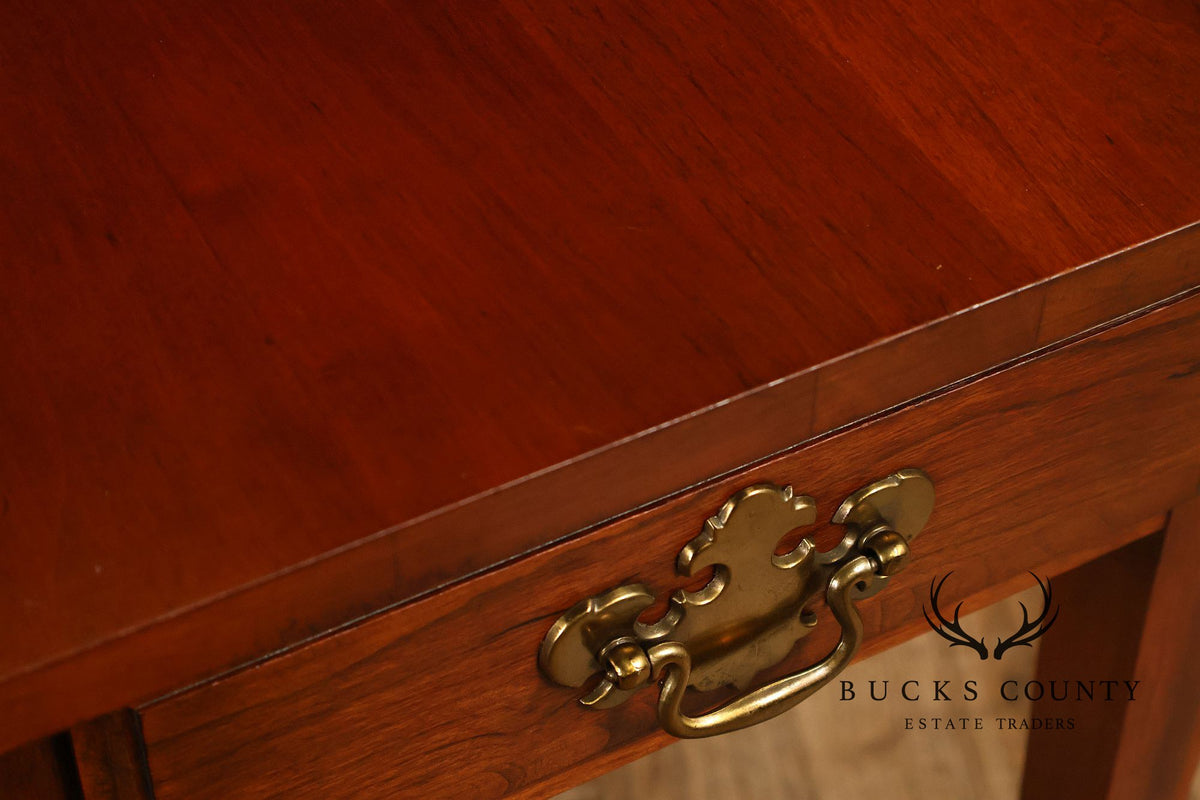 Federal Style Pair of Cherry Pembroke Side Tables
