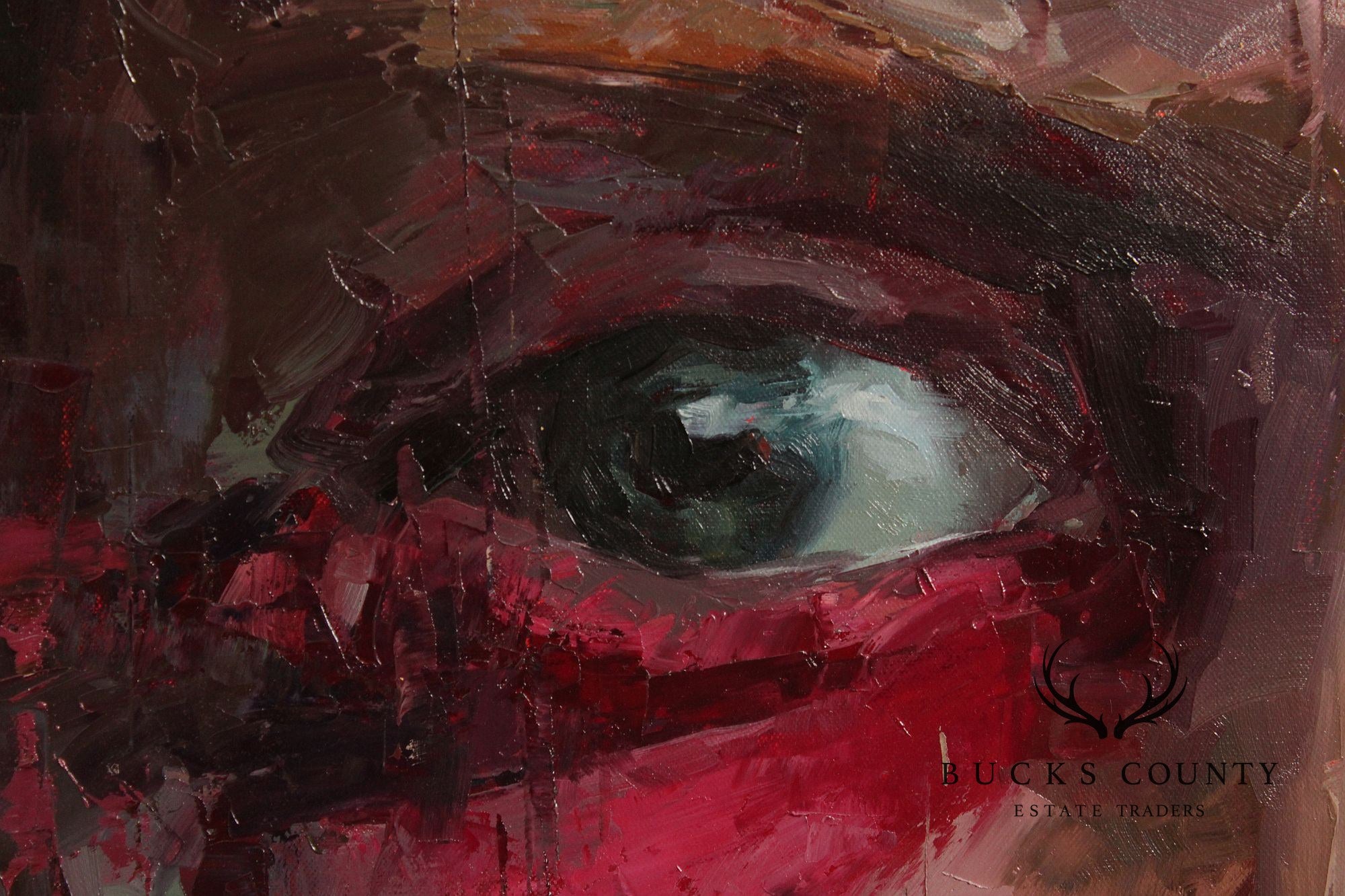 Aron Belka Oil on Canvas, 'Self Portrait'