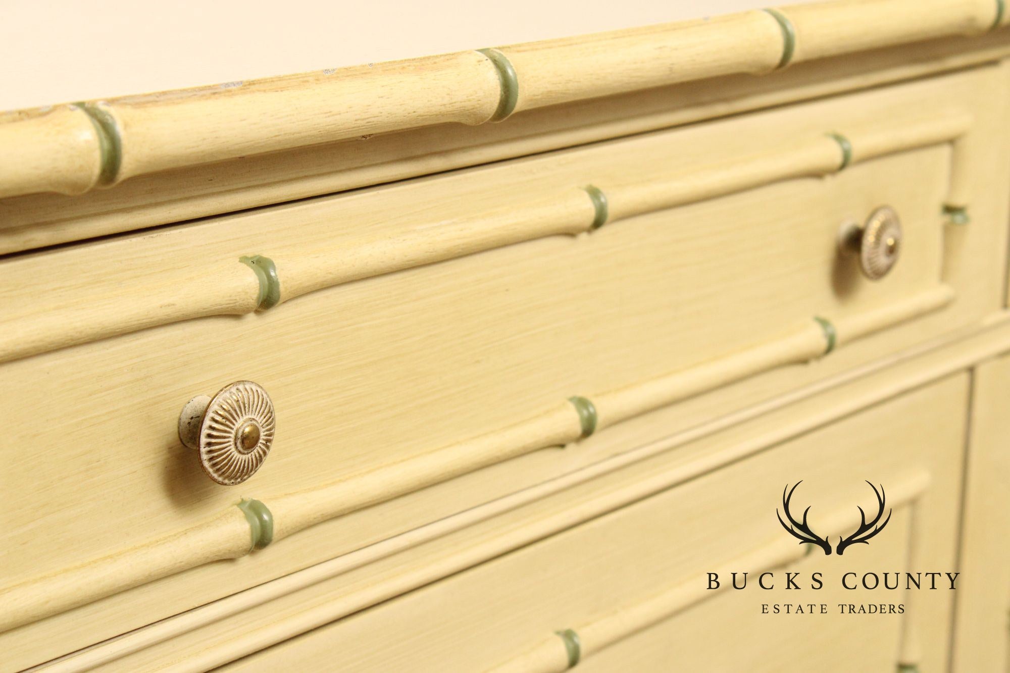 Thomasville Vintage Faux Bamboo Chest of Drawers
