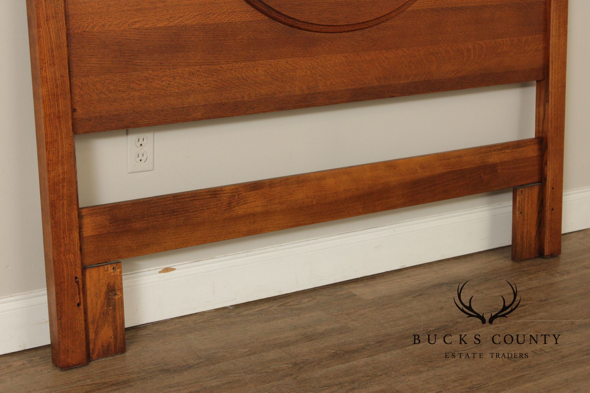 Lexington Victorian Style Carved Oak Queen Headboard