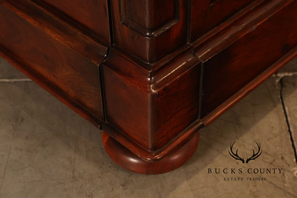French Country Distressed Four-Door Buffet Sideboard