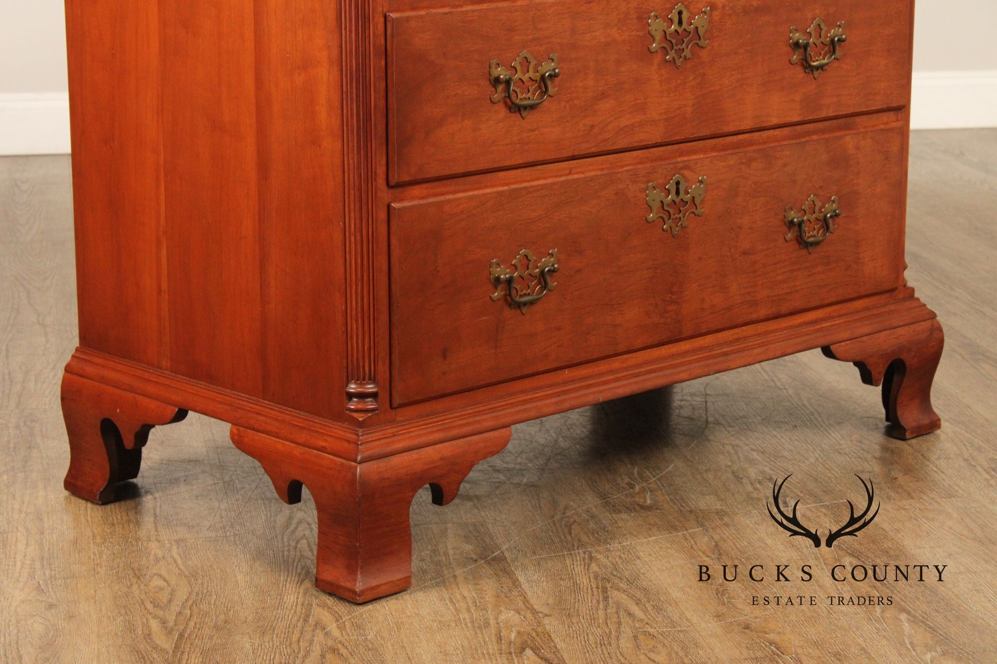 Virginia Craftsmen Reproductions Chippendale Style Cherry Highboy