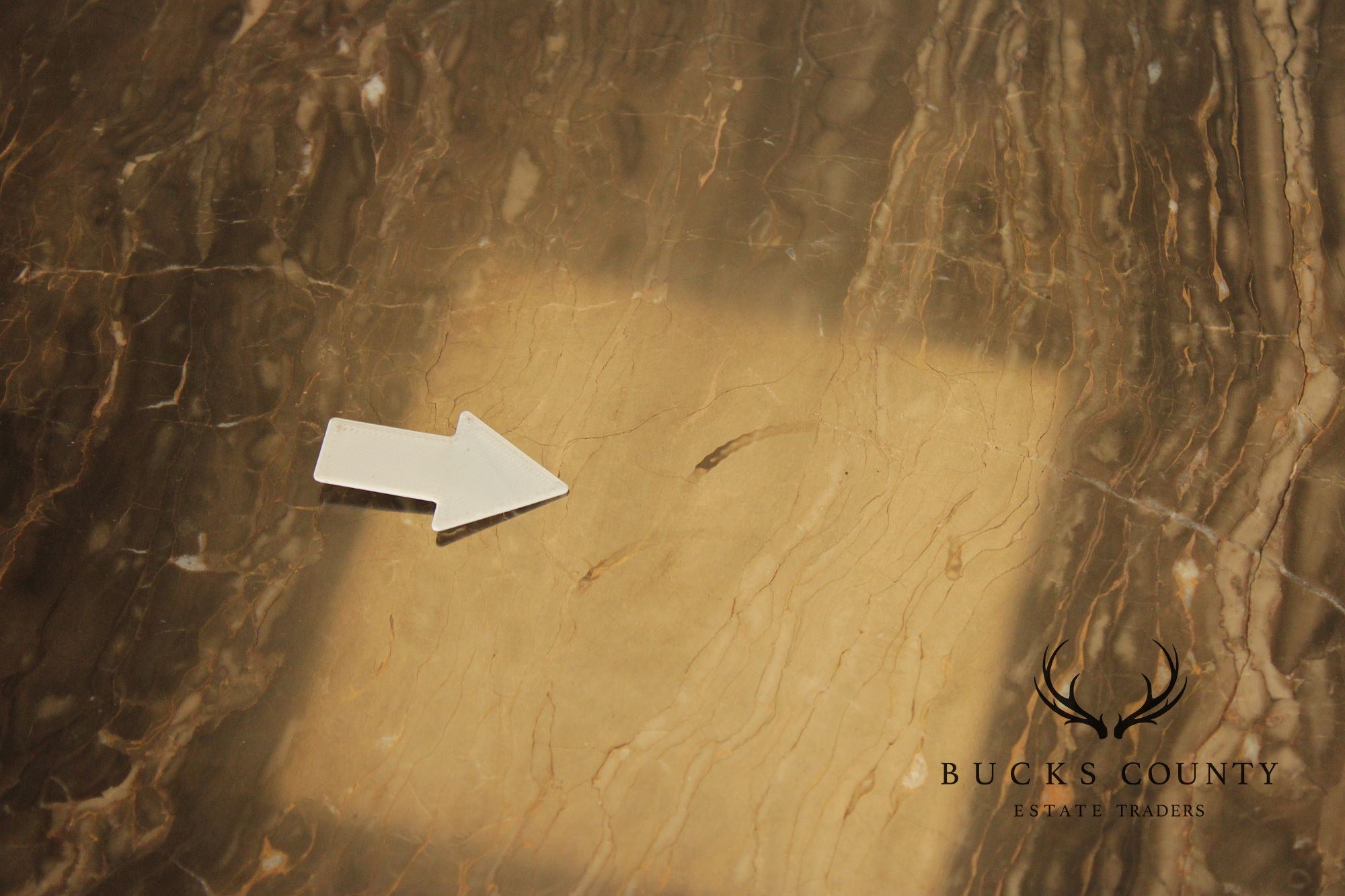 Ethan Allen Louis Philippe Style 'Fisher' Marble Top Chest