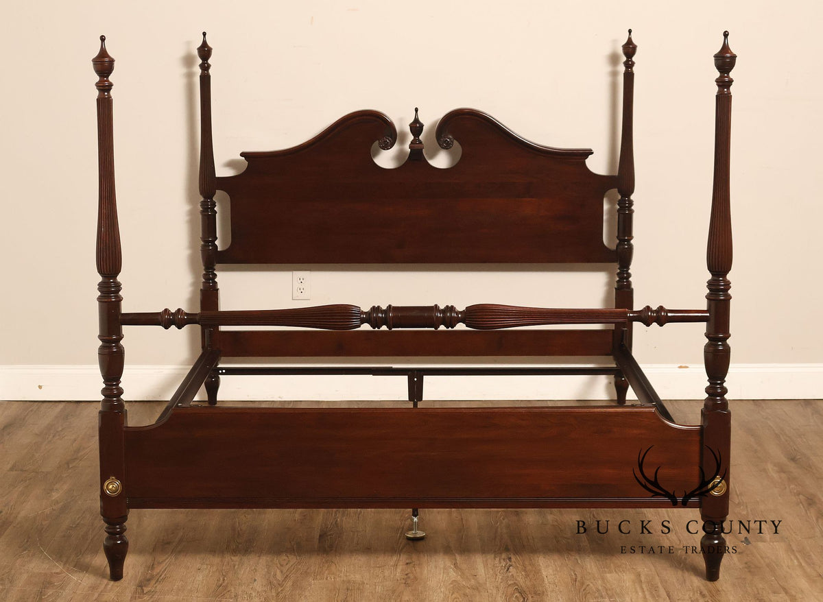 Ethan Allen 'Georgian Court' Queen Cherry Poster Bed