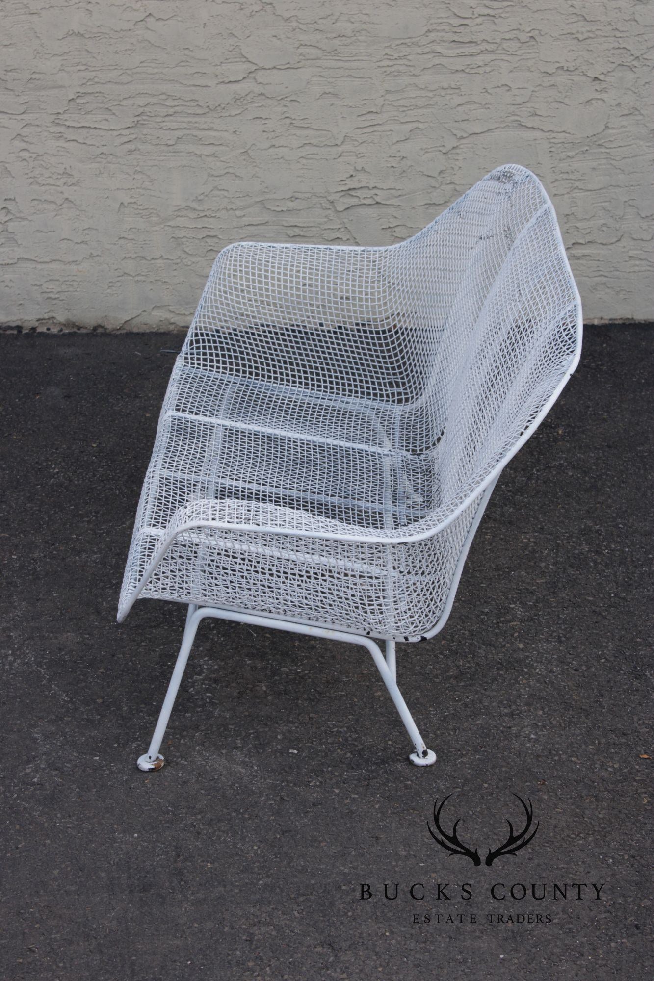 Russell Woodard Mid Century Modern 'Sculptura' Wrought Iron Settee